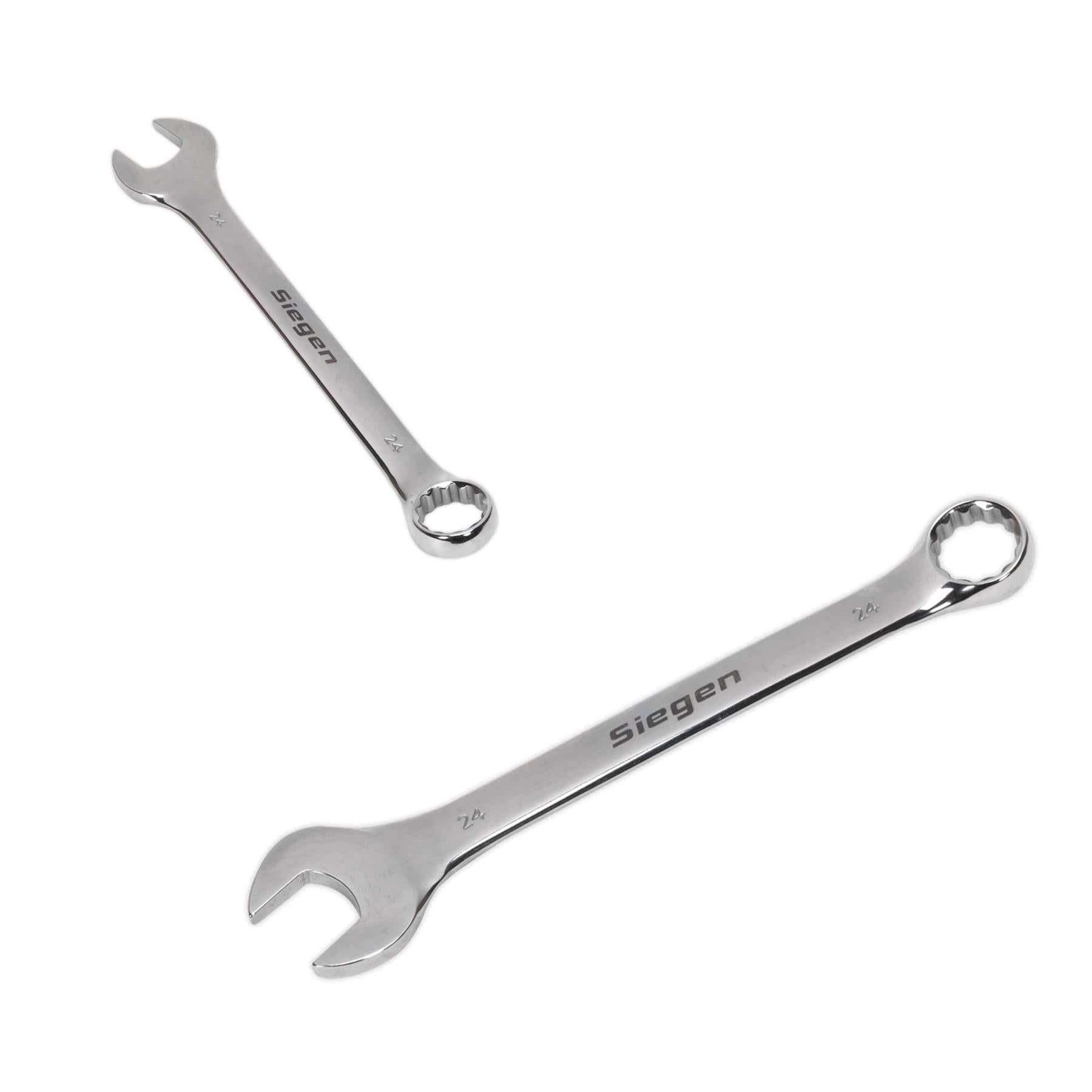 Combination Spanner 24mm. Manufactured from Chrome Sealey