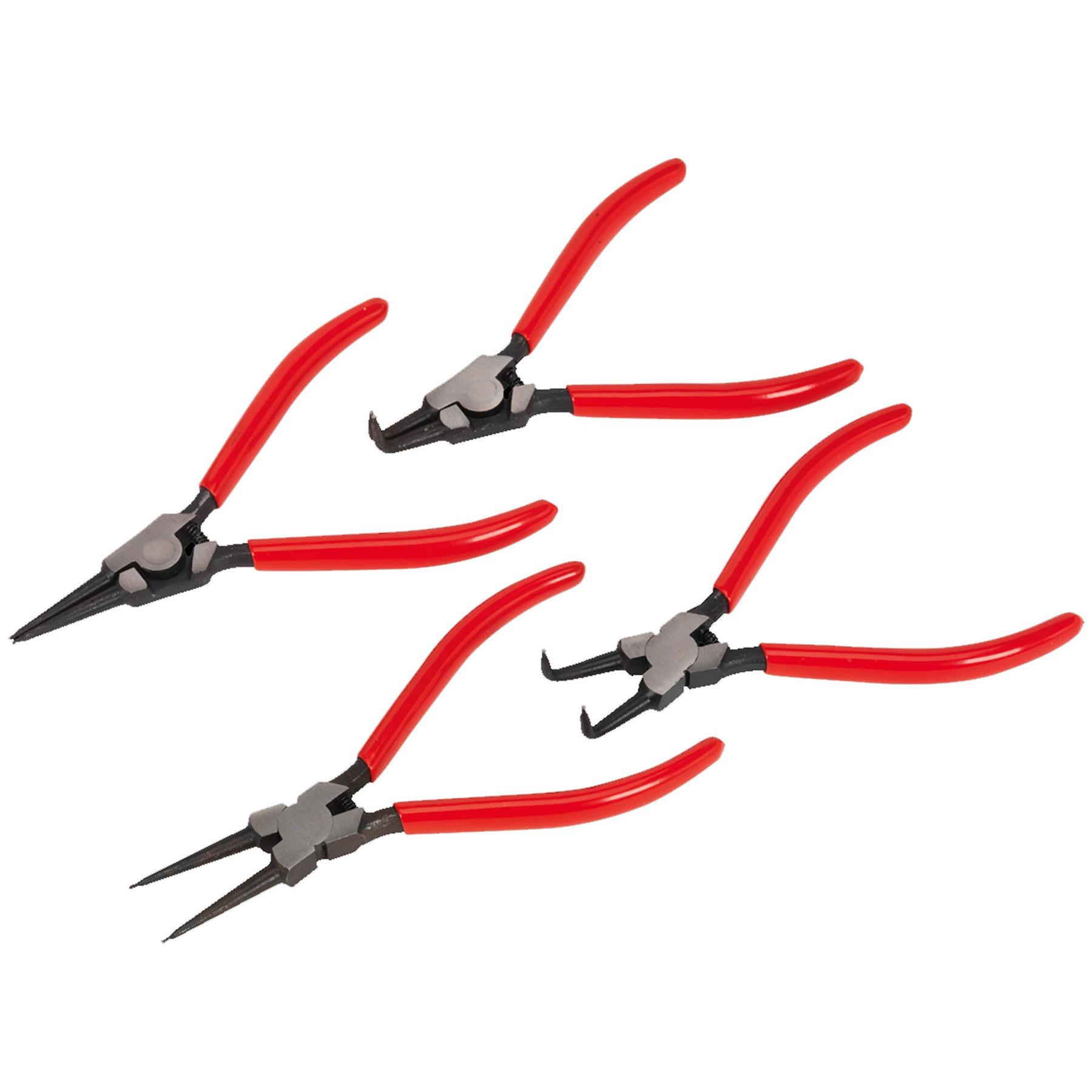 Sealey Circlip Pliers Set 4pc 180mm