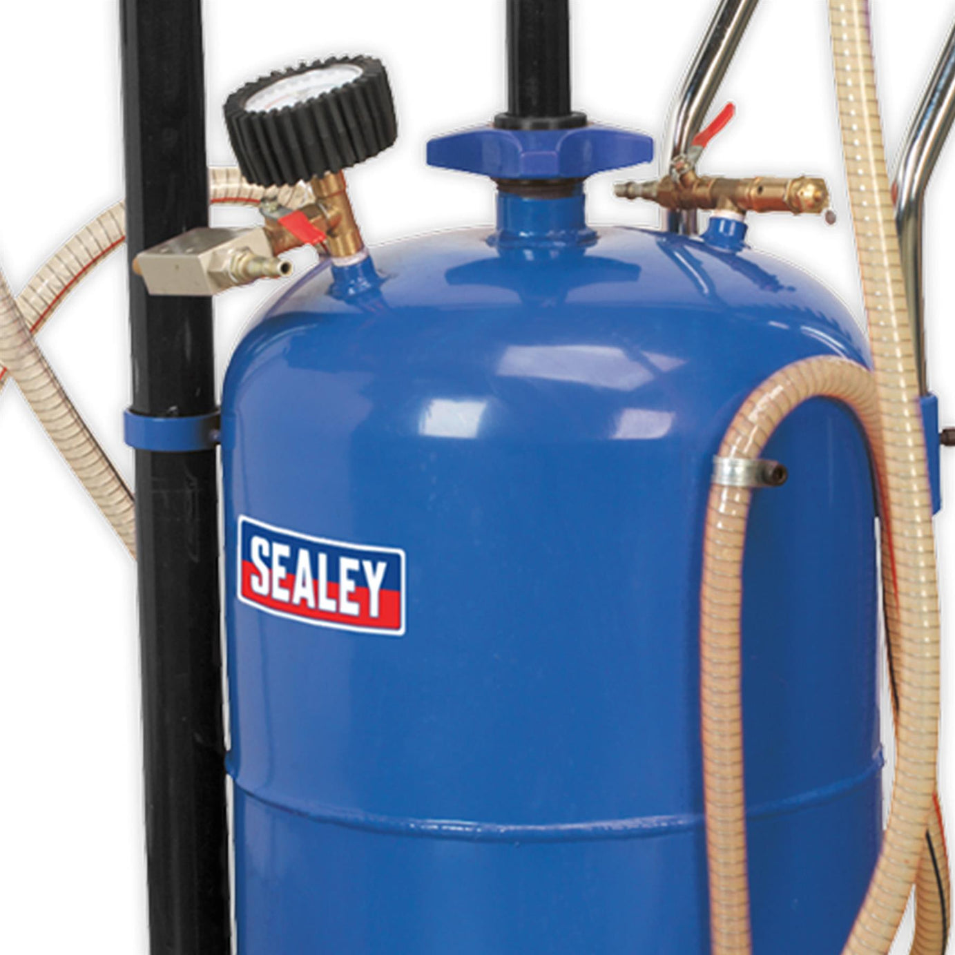 Sealey Mobile Oil Drainer with Probes 35L Air Discharge