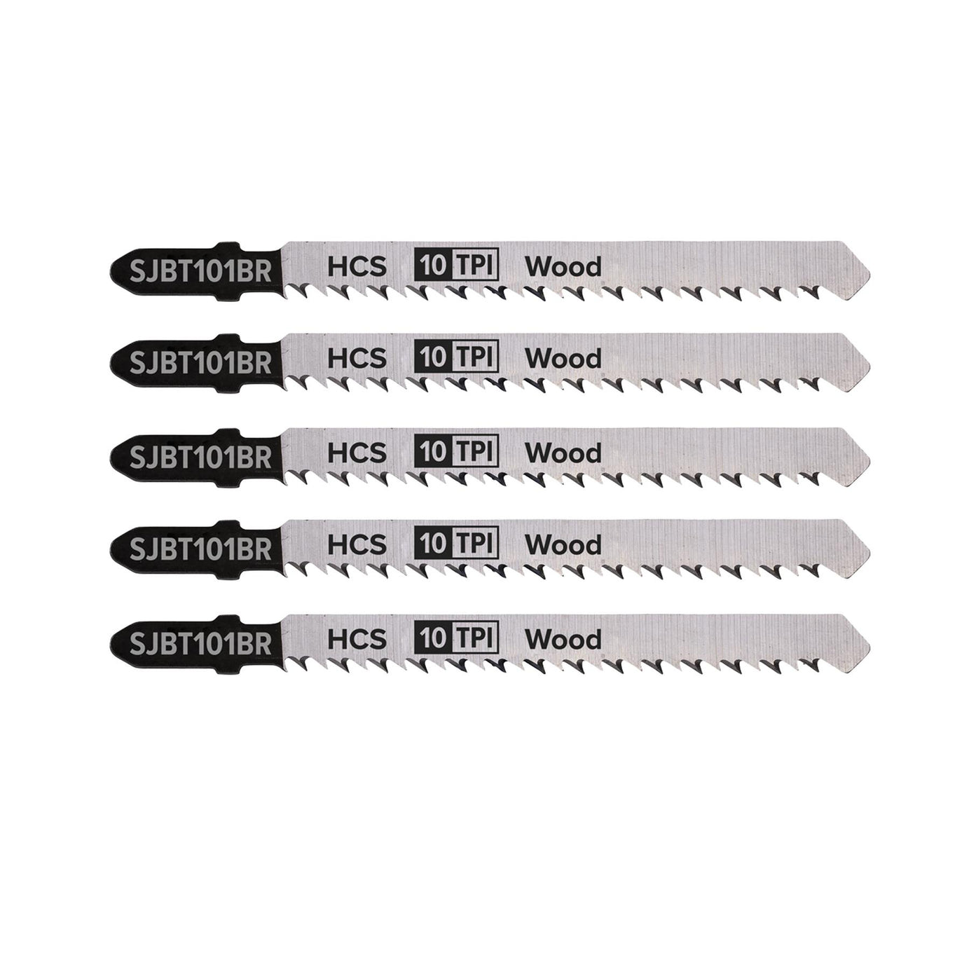 Sealey Jigsaw Blade Hard Wood Downward Cut 100mm 10tpi - Pack of 5