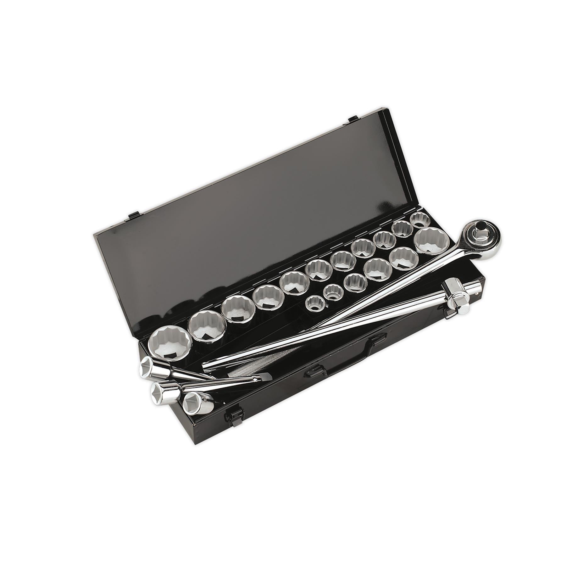 Sealey Socket Set 22pc 3/4"Sq Drive 12-point WallDrive Chrome Vanadium Steel