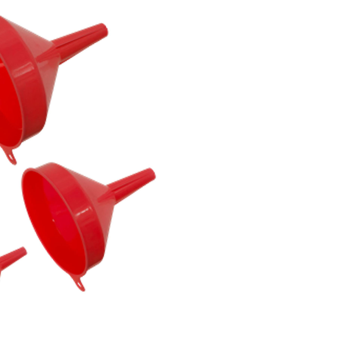 Sealey Funnel Set 4pc Economy Fixed Spout