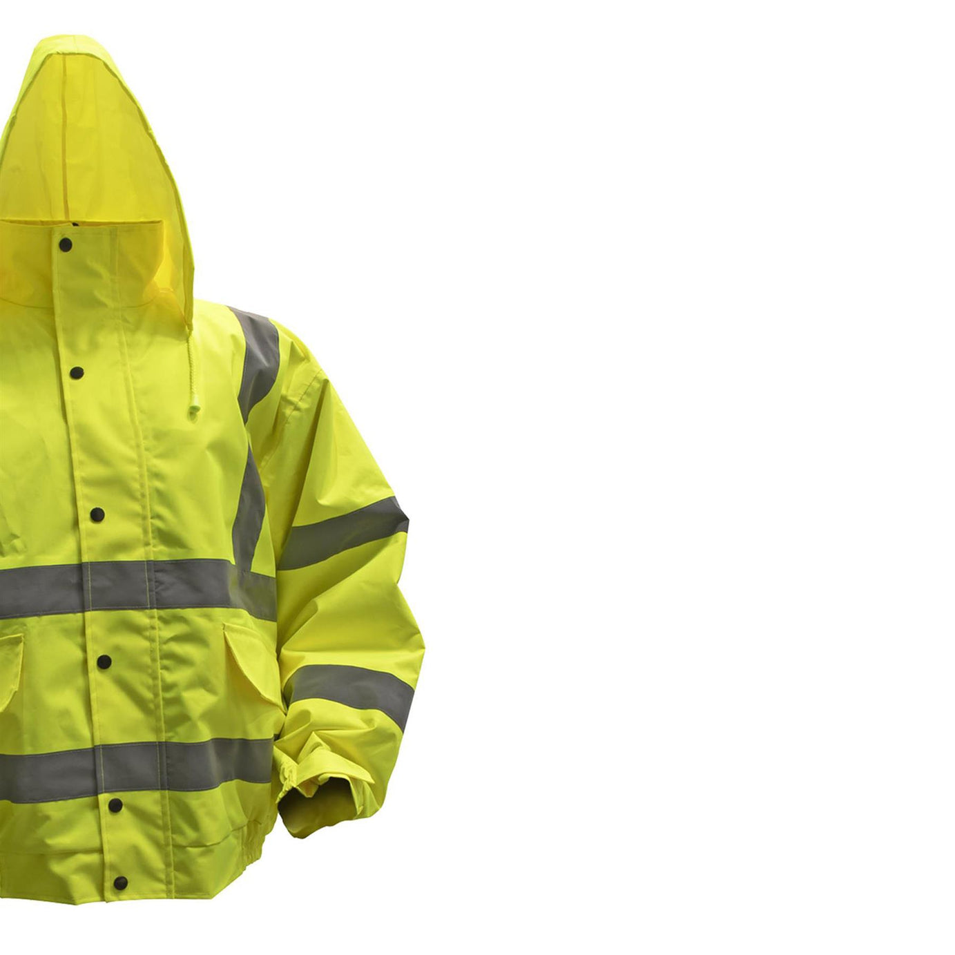 Sealey High Visibility Yellow Jacket Reflective Waterproof Workwear XXL - 802XXL