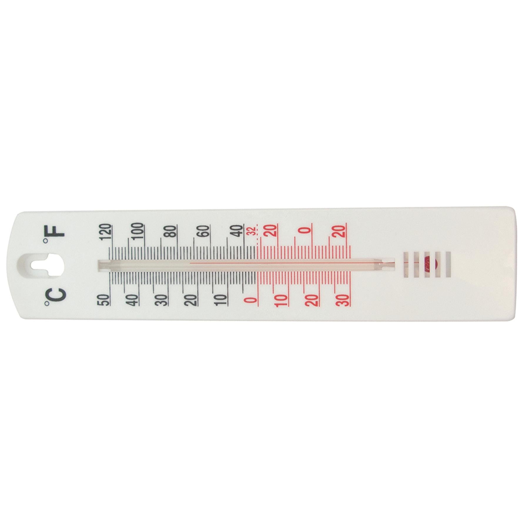 Wall Thermometer 200mm Lightweight Celsius And Fahrenheit Indoor Outdoor