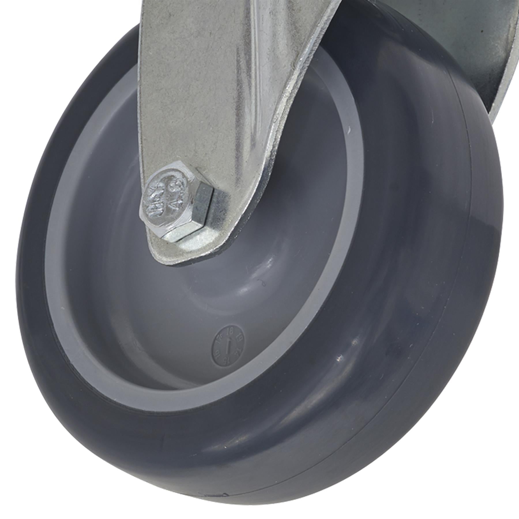 Sealey Castor Wheel Bolt Hole Swivel 75mm