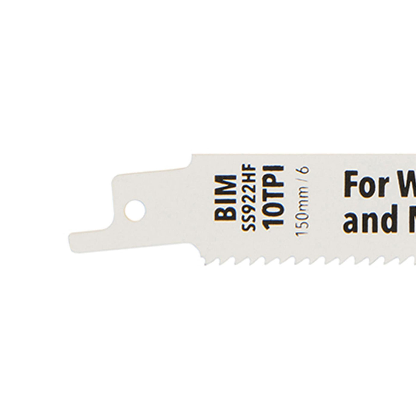 Recip Saw Blades For Wood 5Pk Hcs 10Tpi - 150mm Cutting Recipro Saw 5Pk