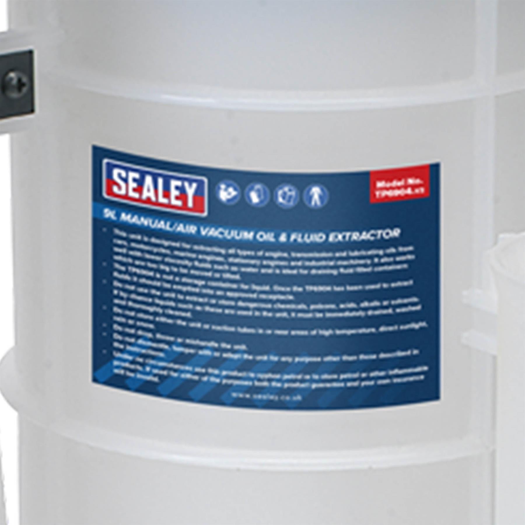 Sealey Vacuum Oil & Fluid Extractor Manual/Air 9L