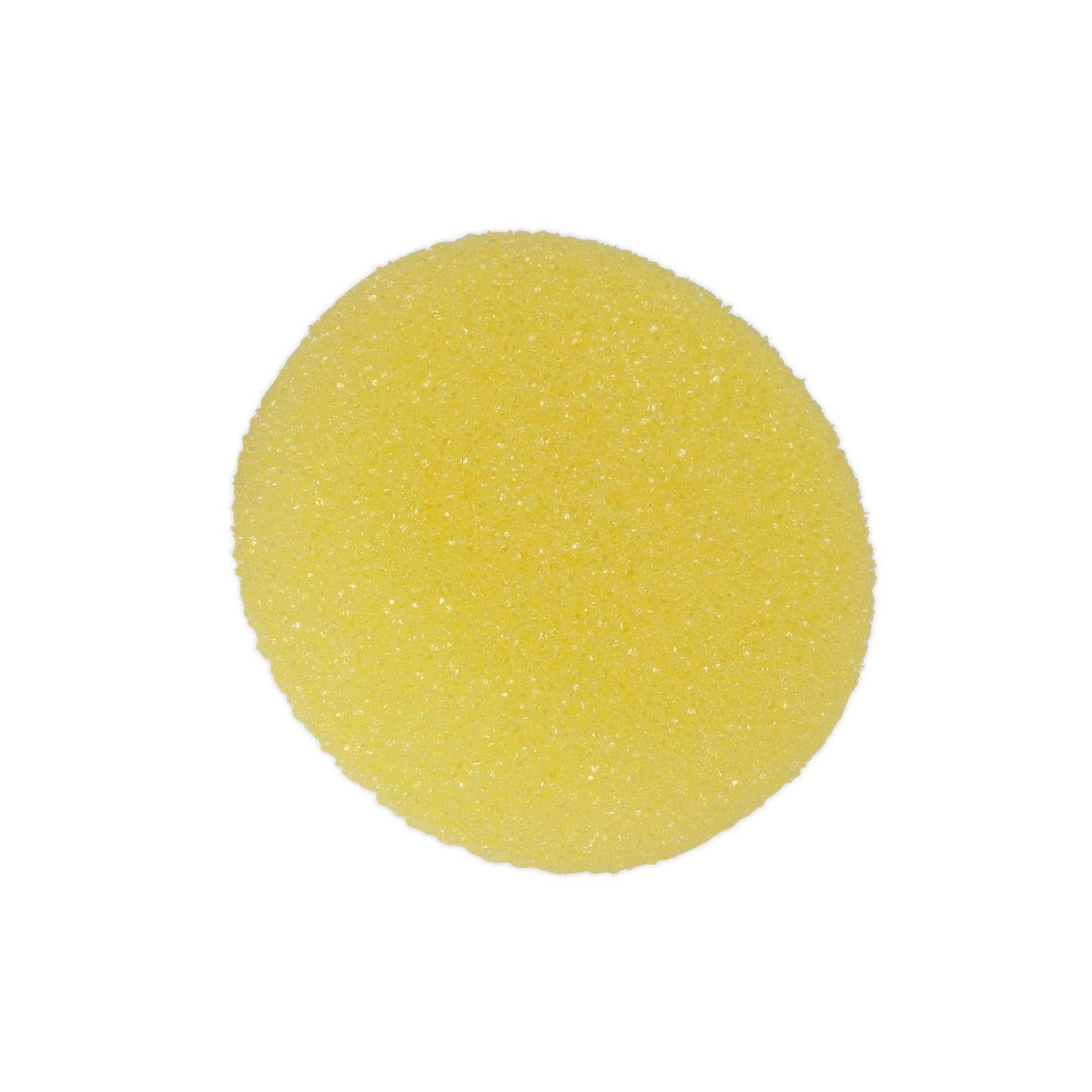 Sealey Buffing & Polishing Foam Head Hook-and-Loop Ø80 x 25mm Yellow/Coarse