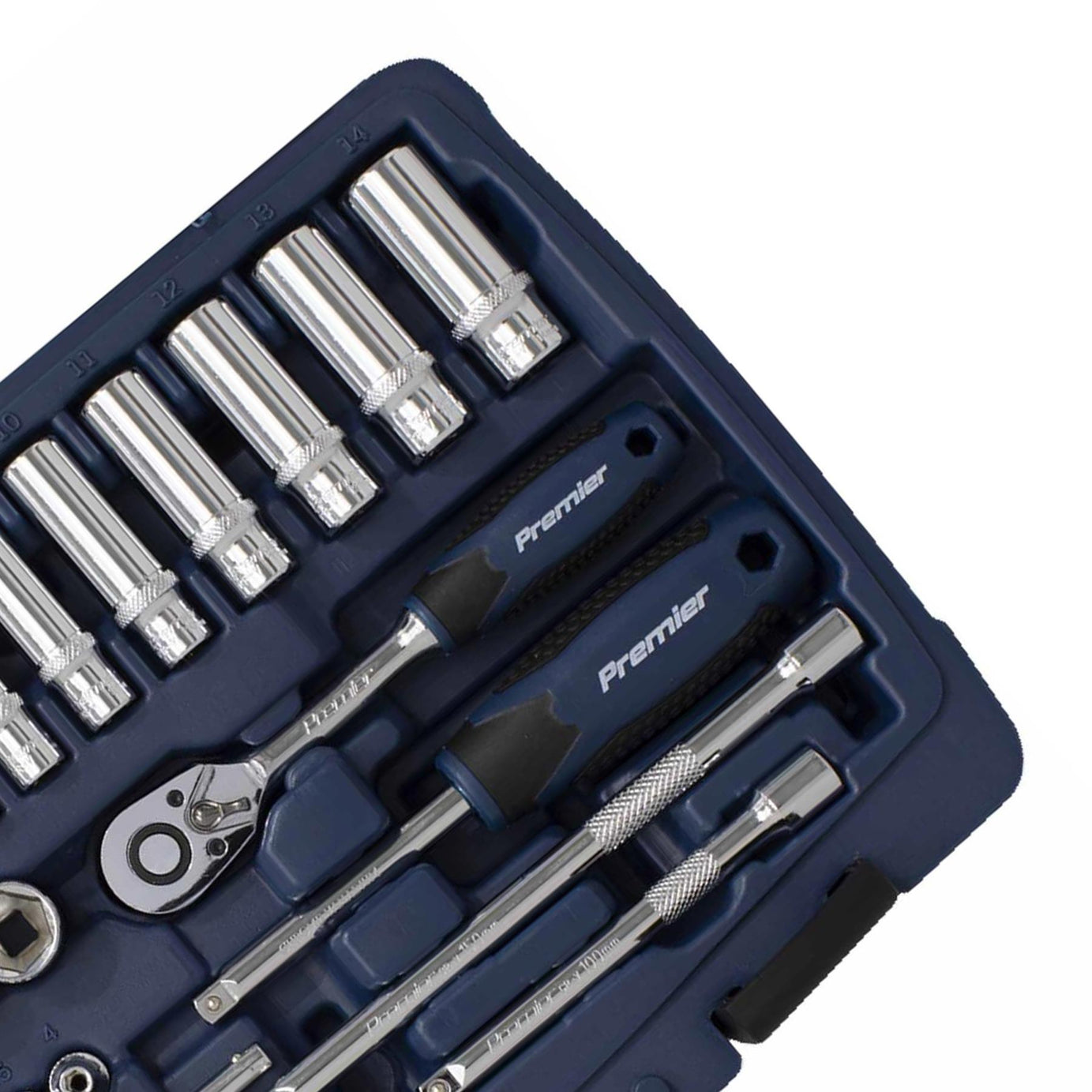 Sealey Socket Set 33pc 1/4"Sq Drive 6pt WallDrive Metric