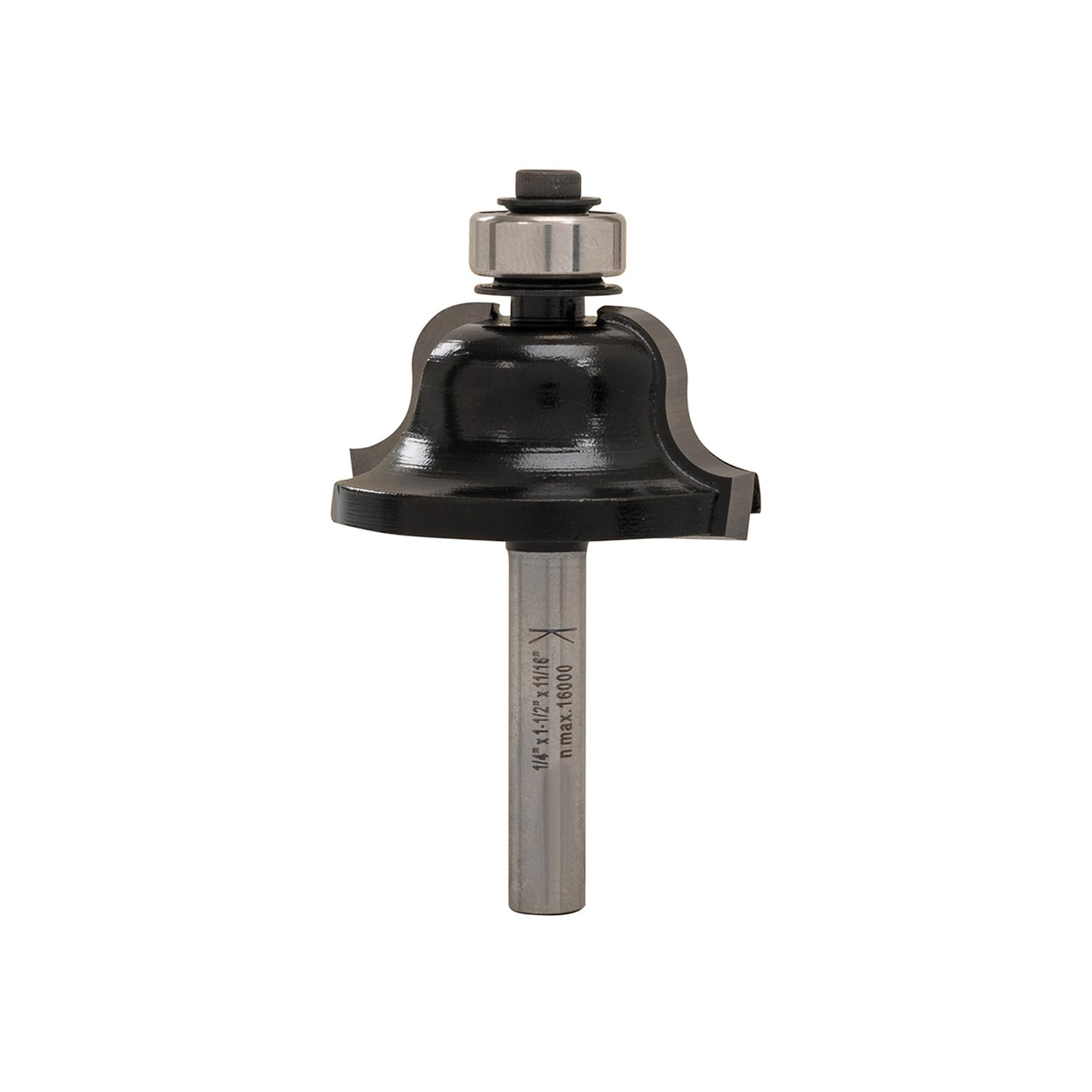 1/4" Roman Ogee Bit 1 1/2" X 11/16" Premium Tungsten Carbide Cutting Edges