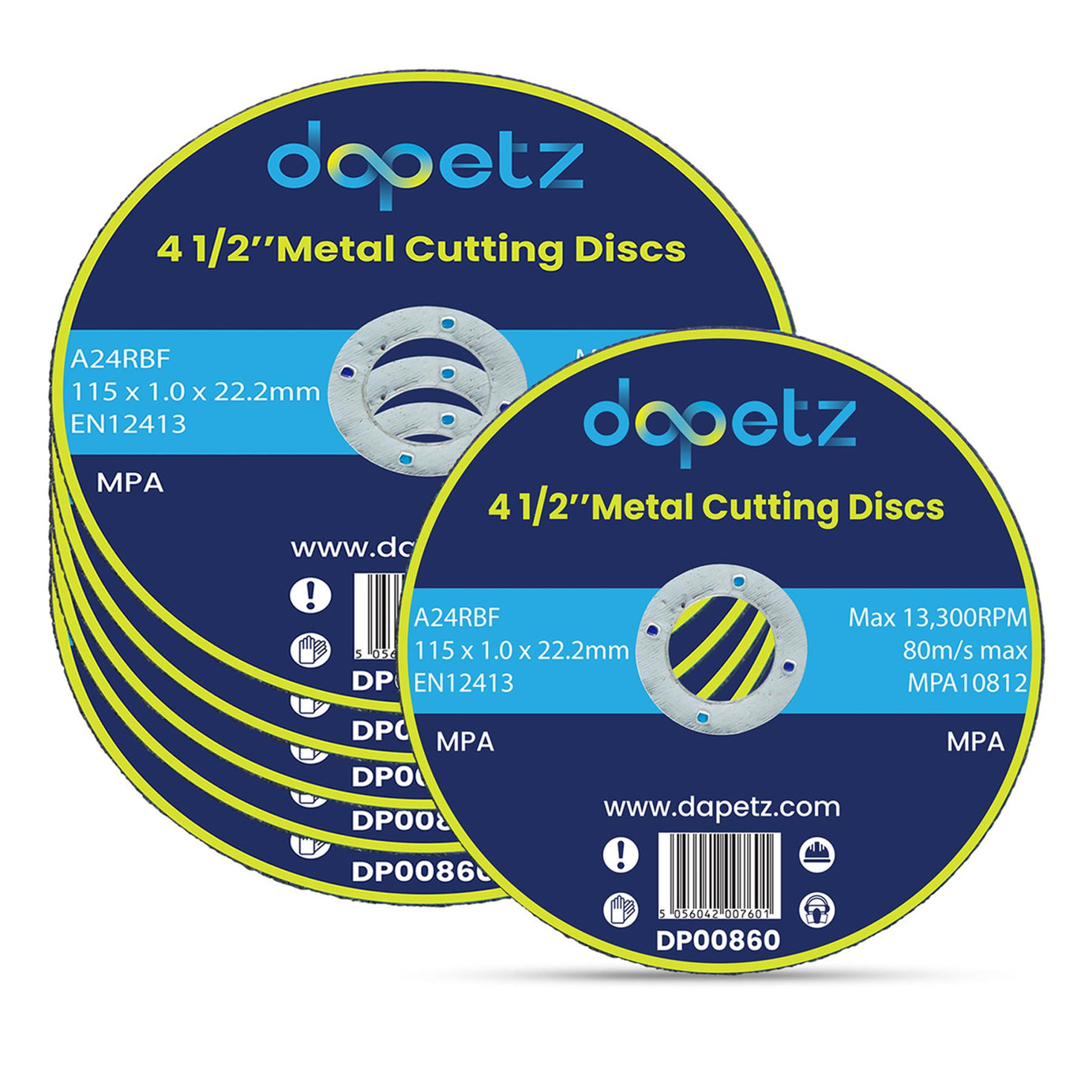 5 X Metal Cutting Discs 1mm Ultra Thin 4 1/2" 115mm Angle Grinder Disc Steel S/S