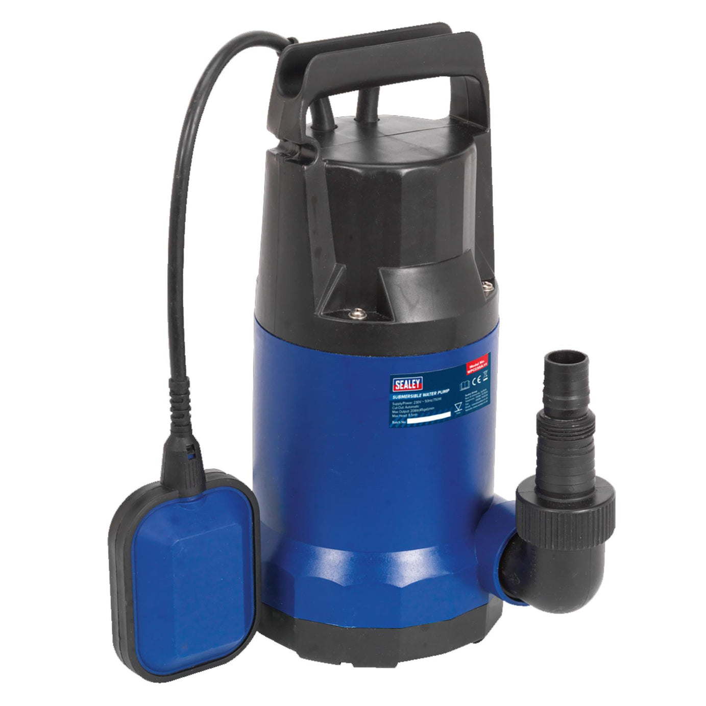 Submersible Water Pump Automatic 208L/min 230V.Sealey