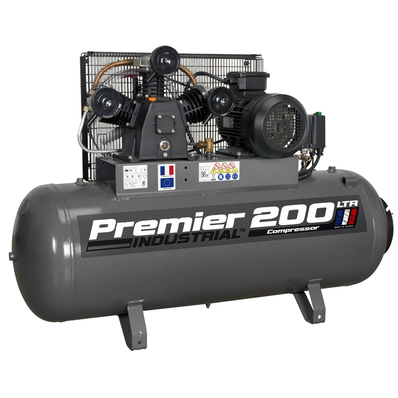 Sealey Compressor 200L Belt Drive 5.5hp 3ph Triple cylinder pump
