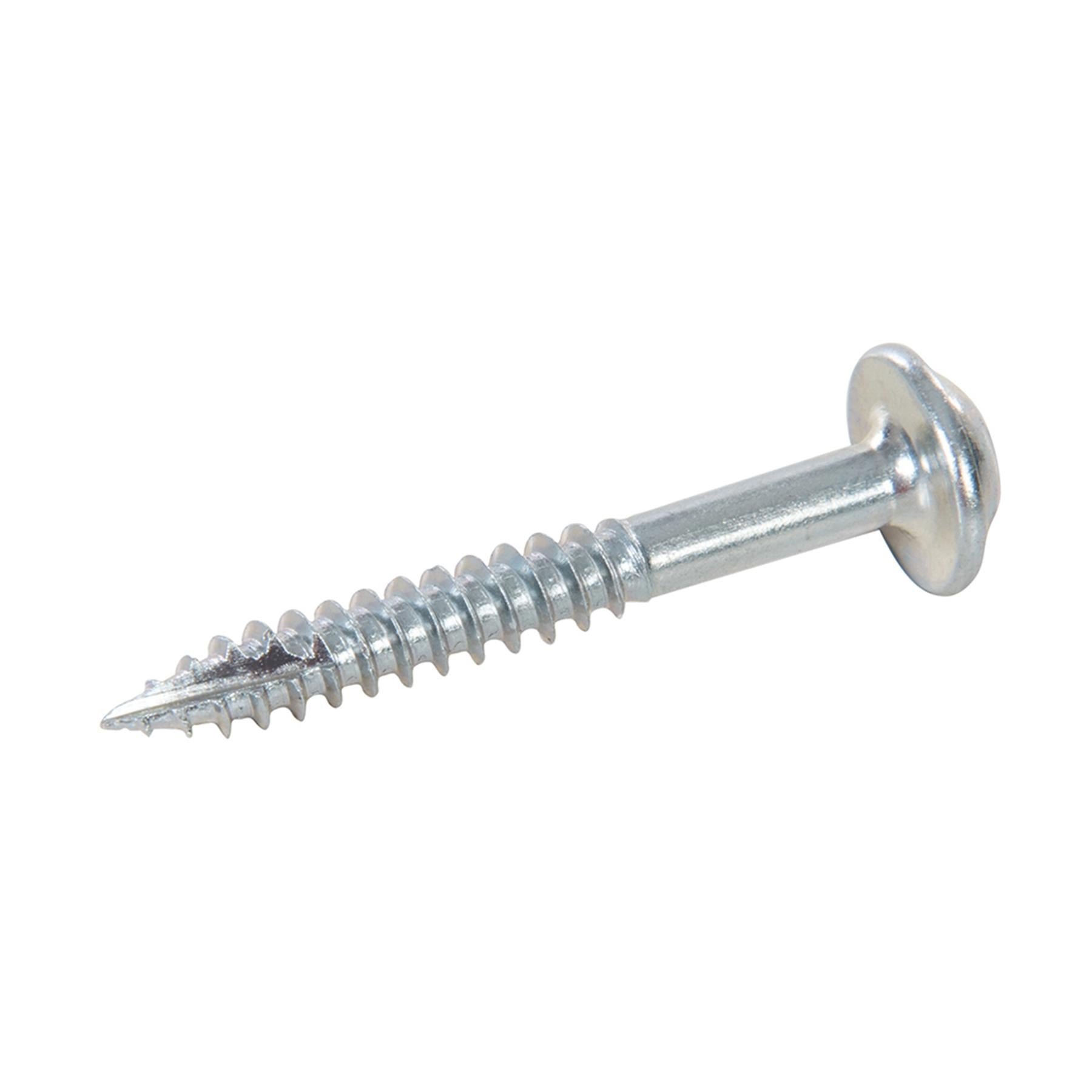 Zinc Pocket-Hole Screws Washer Head Fine Thread Rust Resistant -7 x 1-1/4" 500pk