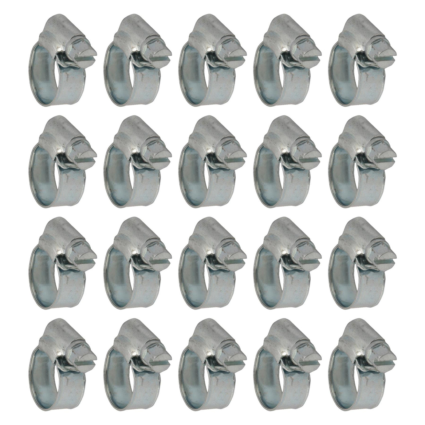 20 x Hose Clips Genuine Worm Drive Fuel Hose Clamps Clips 10 - 16mm