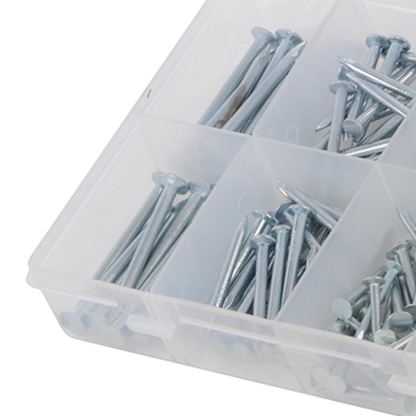 200Pce Masonry Nails Pack Diy Tools Zinc-Plated Hardened Steel Round Shank