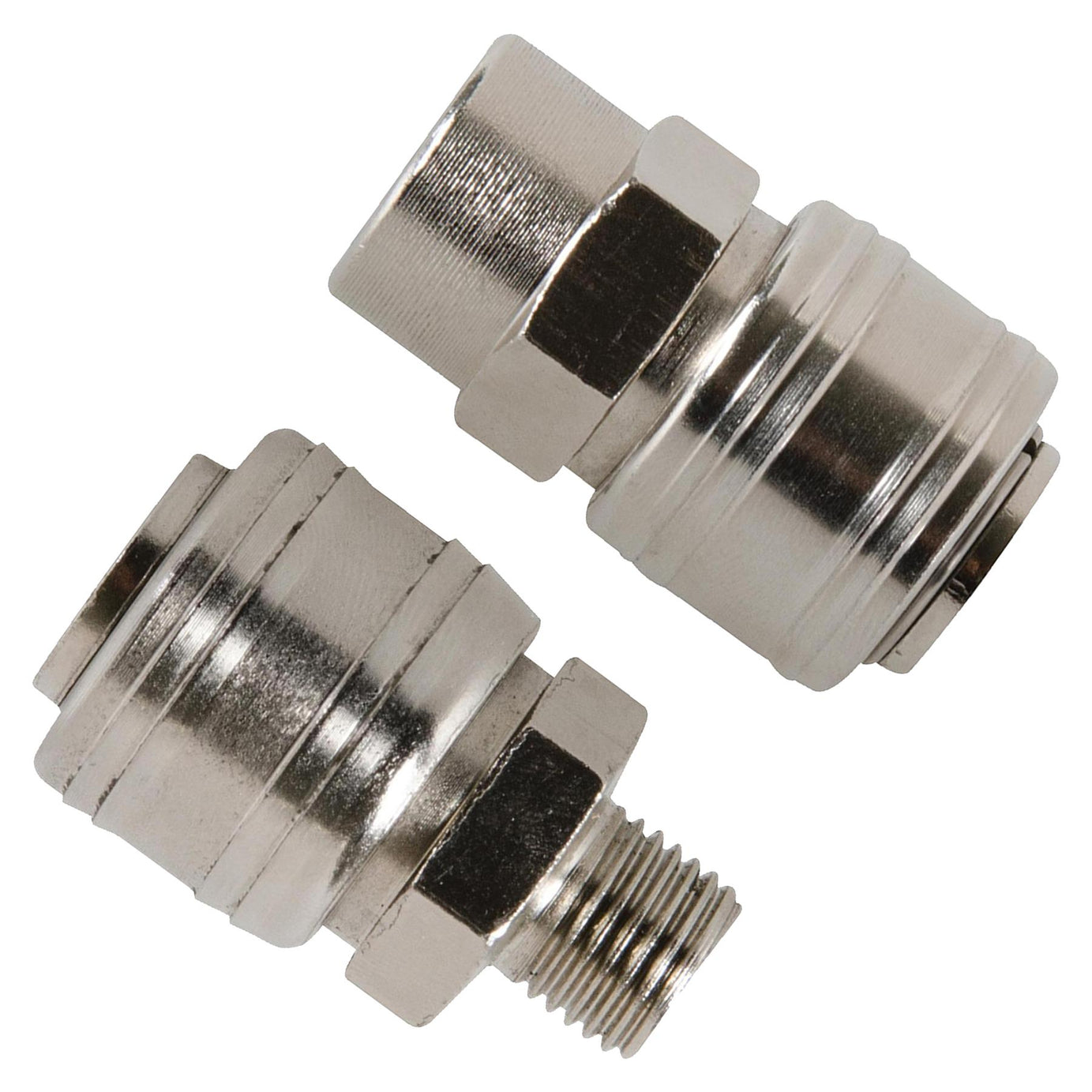 Euro Air Line Fitting Hose Connector Male Female Quick Release 1/4" BSP 10PC Set