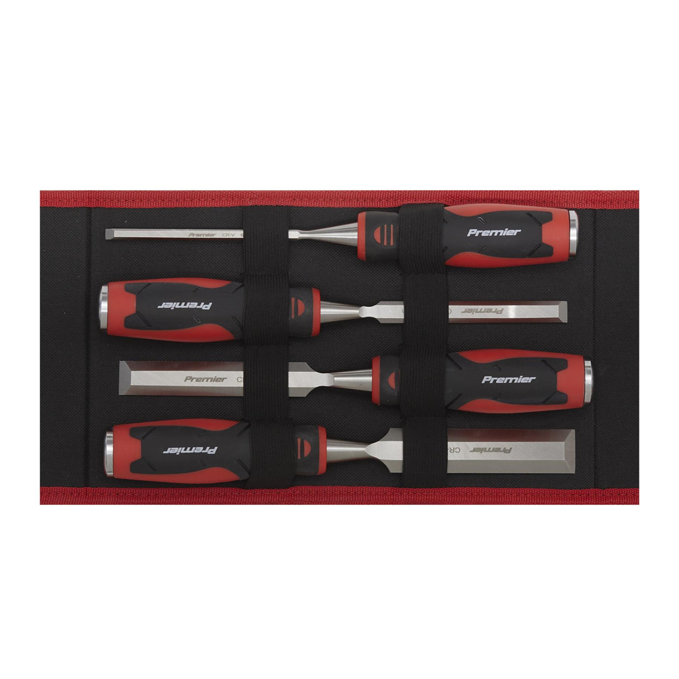 Sealey Hammer-Thru Wood Chisel 4pc Set