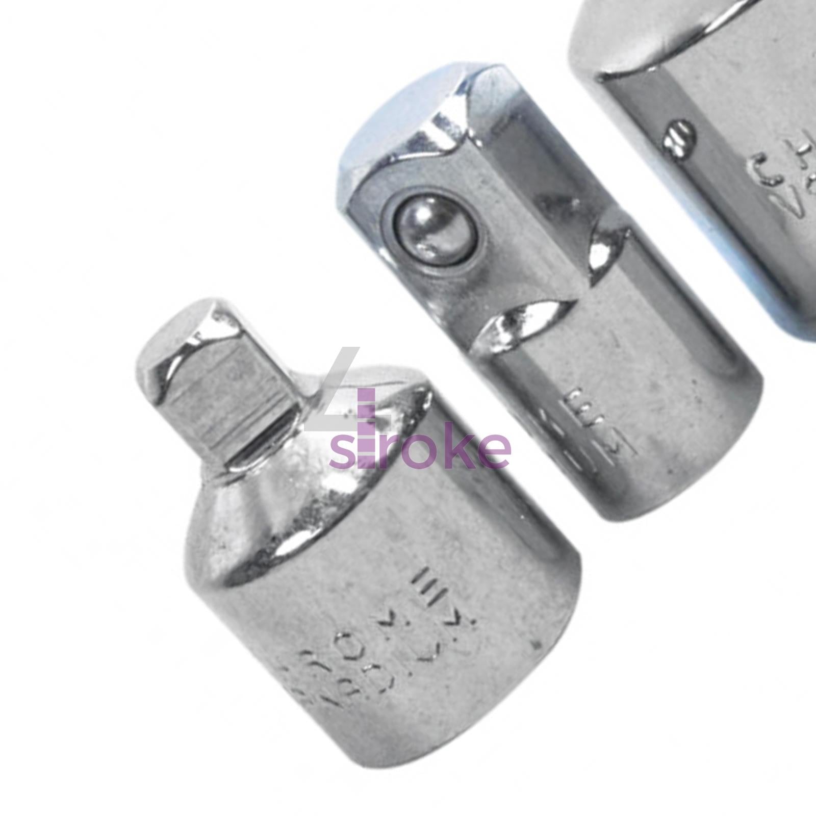 BlueSpot 4pce Socket Reducer Adaptor Set, Converter Set 1/4" - 3/8" - 1/2"