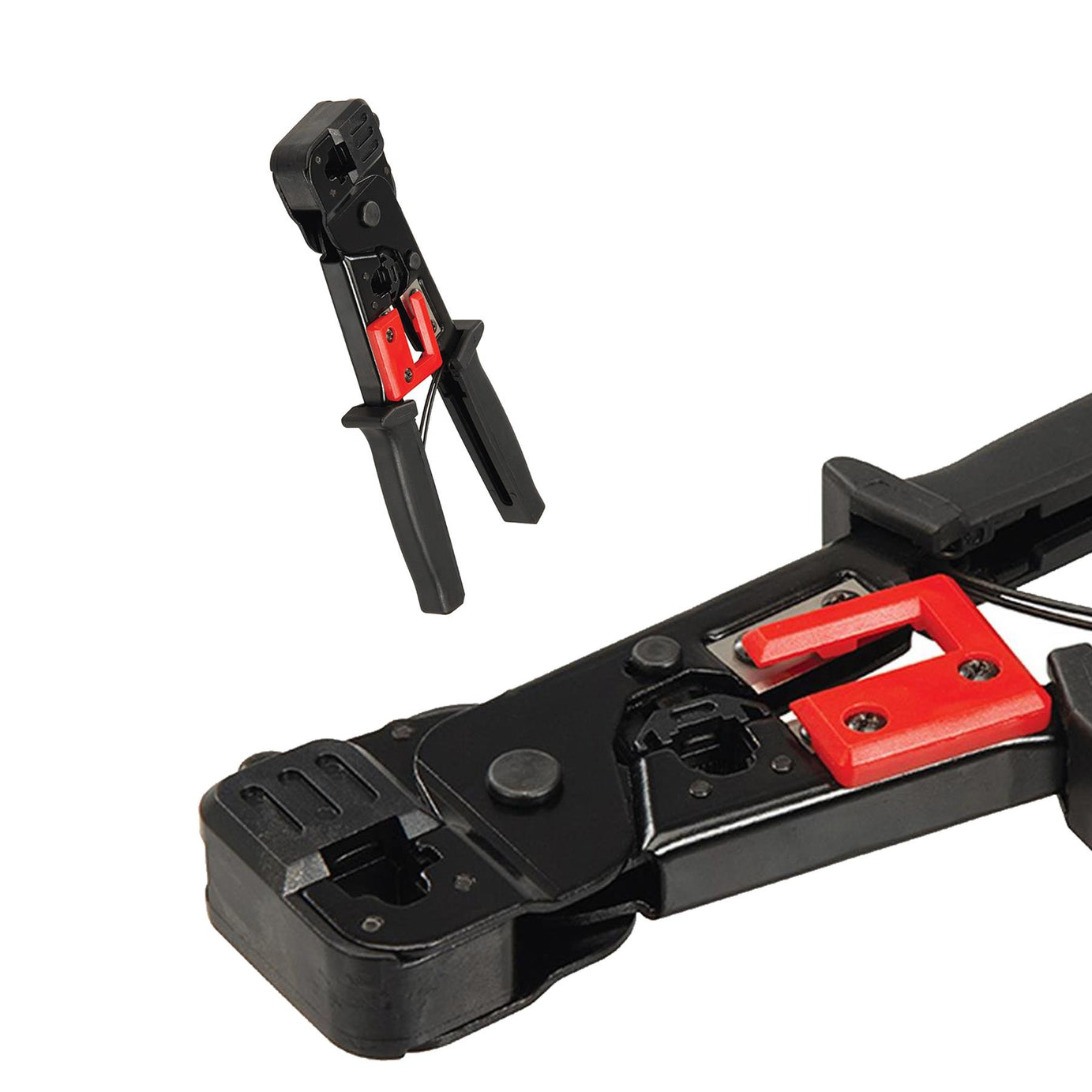 Telecoms Crimping Tool - 8P8C / 6P6C Features Wire Cutter/Stripper & Locking Pin
