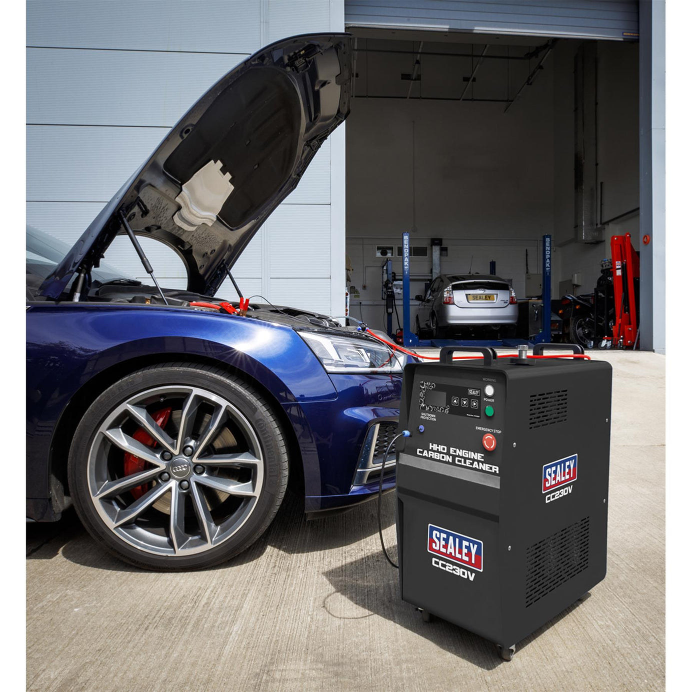 Sealey HHO Engine Carbon Cleaner 230V Charge Activated Machine Shutdown