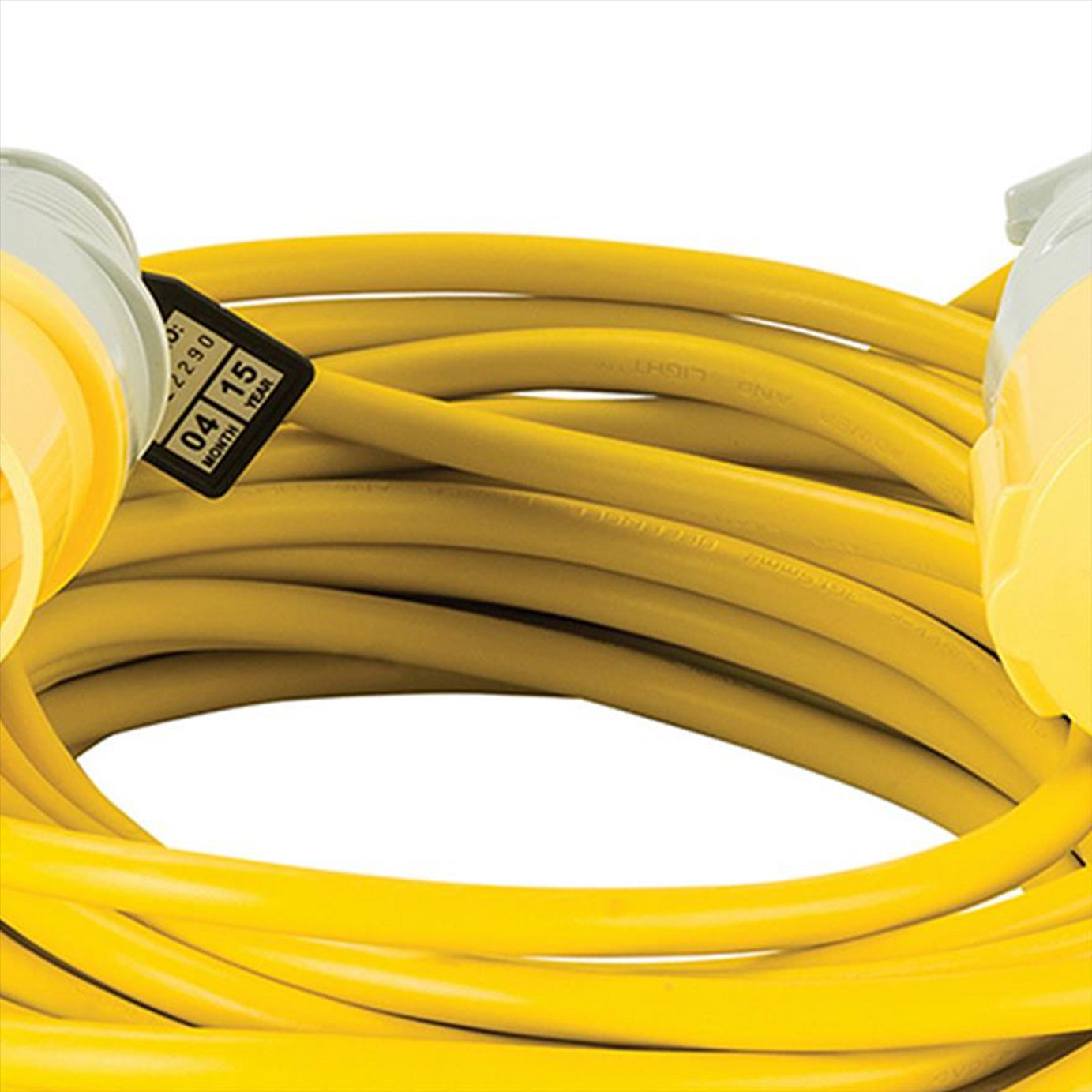 Defender Extension Lead Yellow 1.5mm2 16A 14m 110V