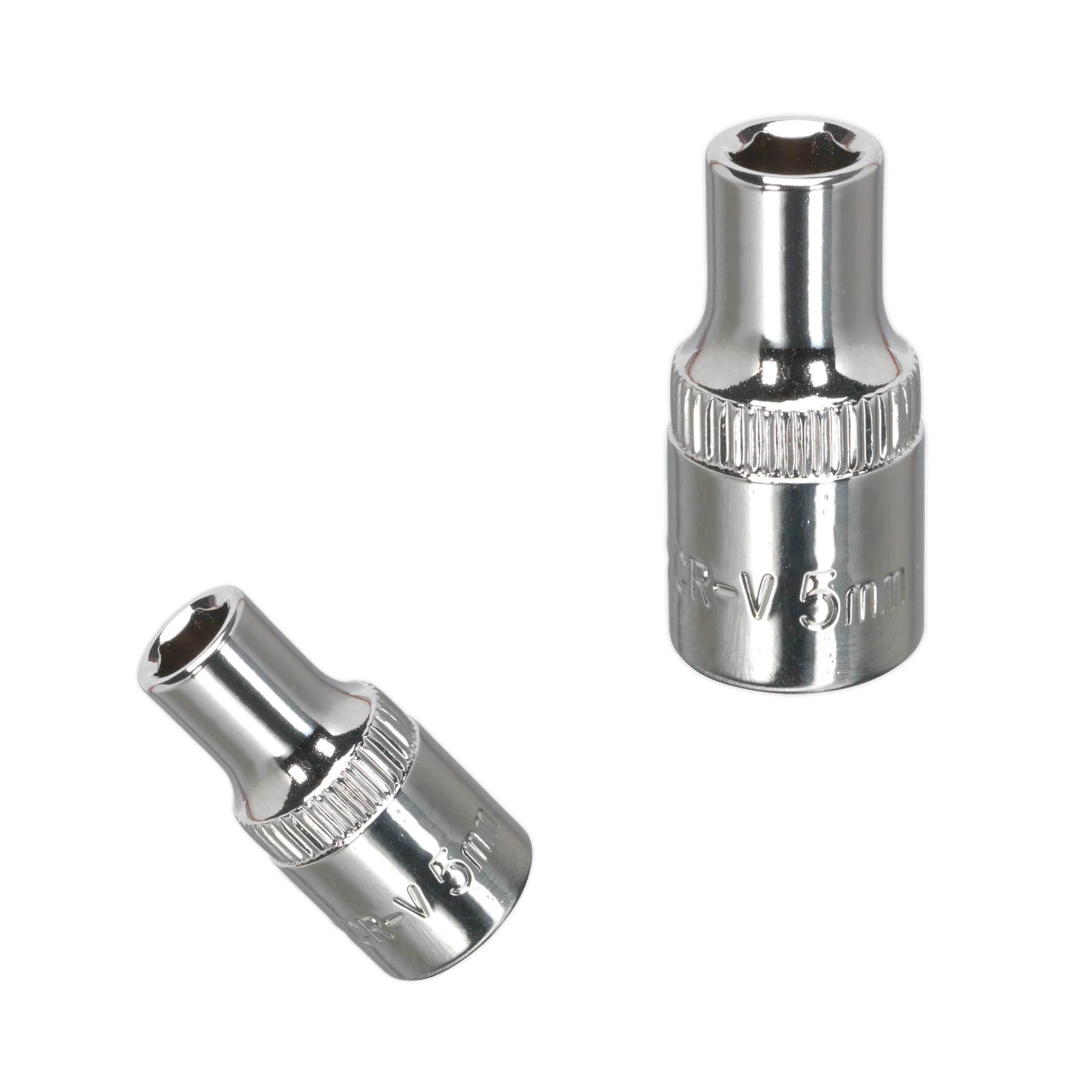Sealey WallDrive Socket 5mm 1/4"Sq Drive Fully Polished
