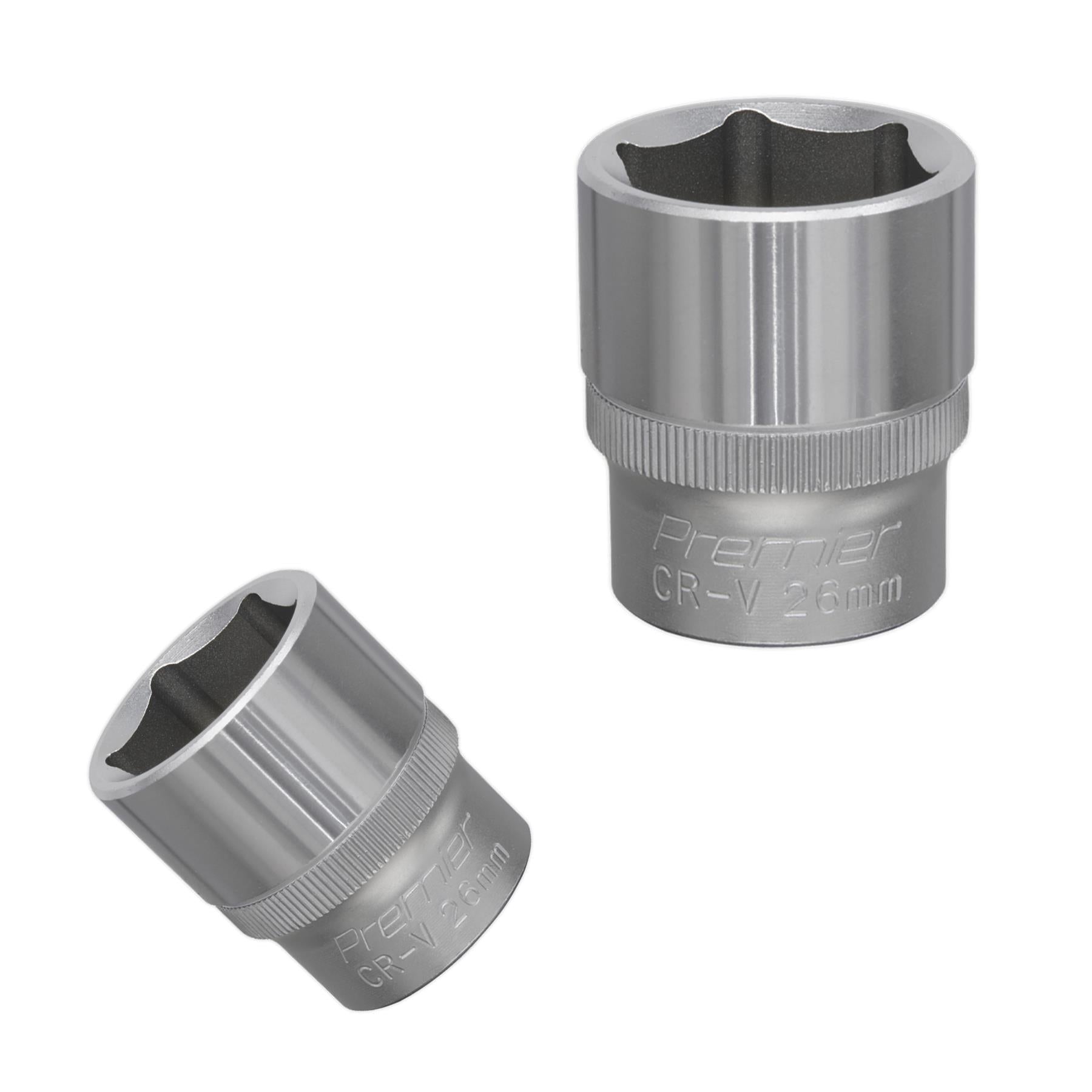 Sealey WallDrive Socket 26mm 1/2"Sq Drive