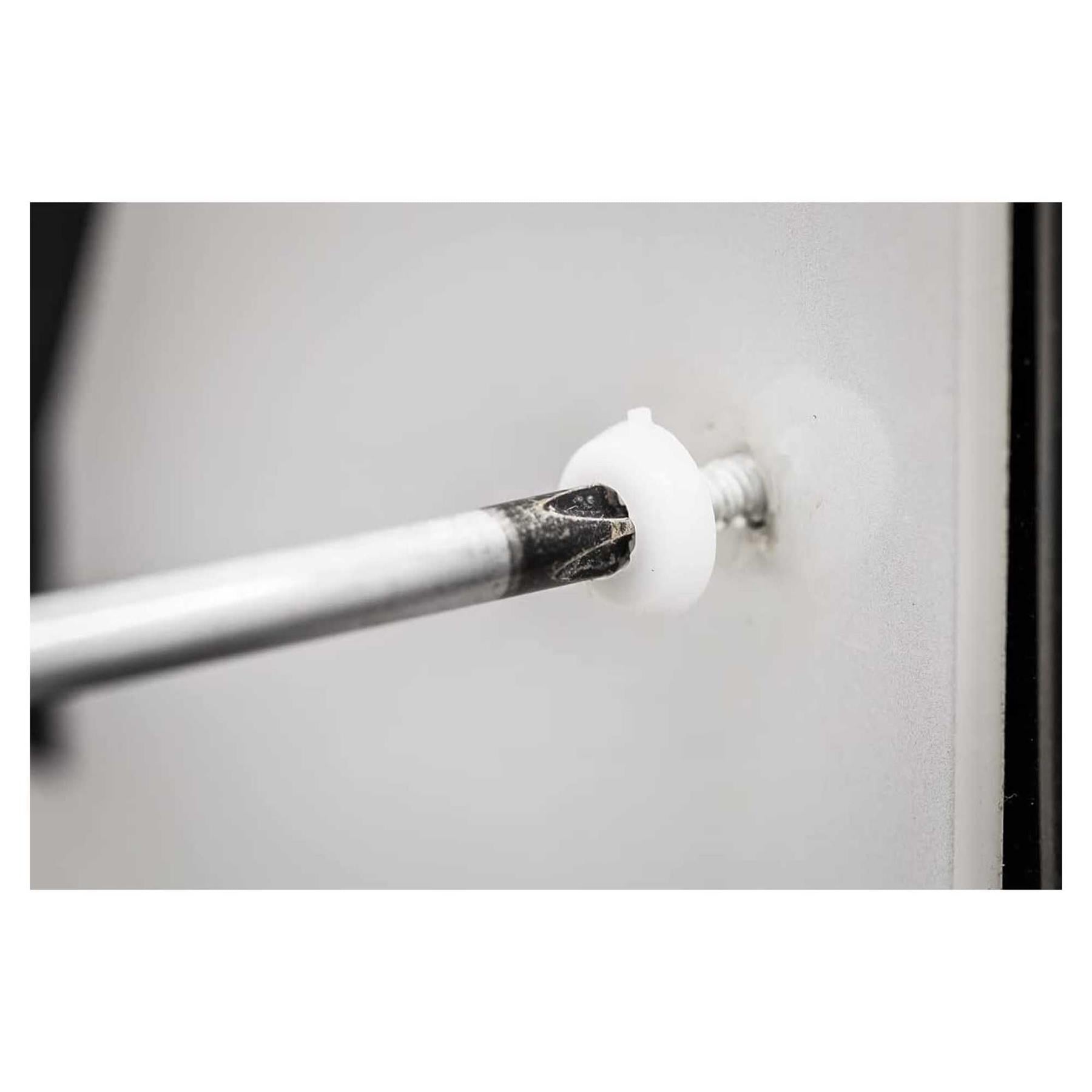 Sealey Numberplate Screw Assortment 195pc 4.8mm x 18mm - Plastic Enclosed Head