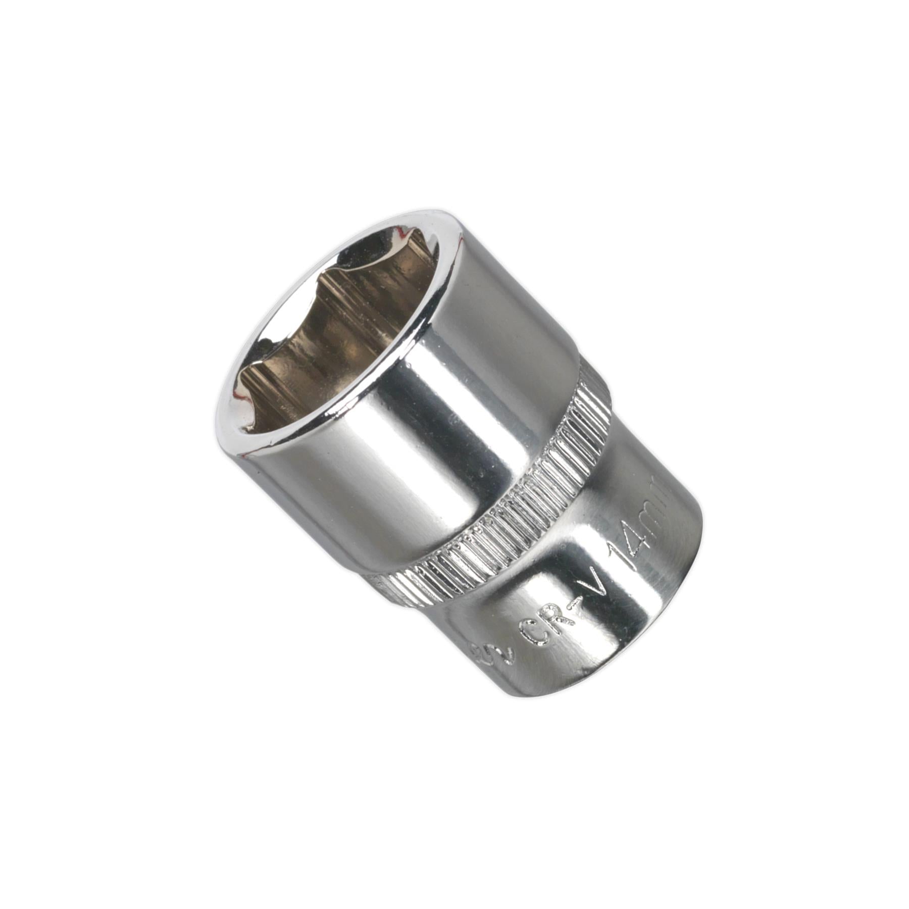 Sealey WallDrive Socket 14mm 1/4"Sq Drive Fully Polished