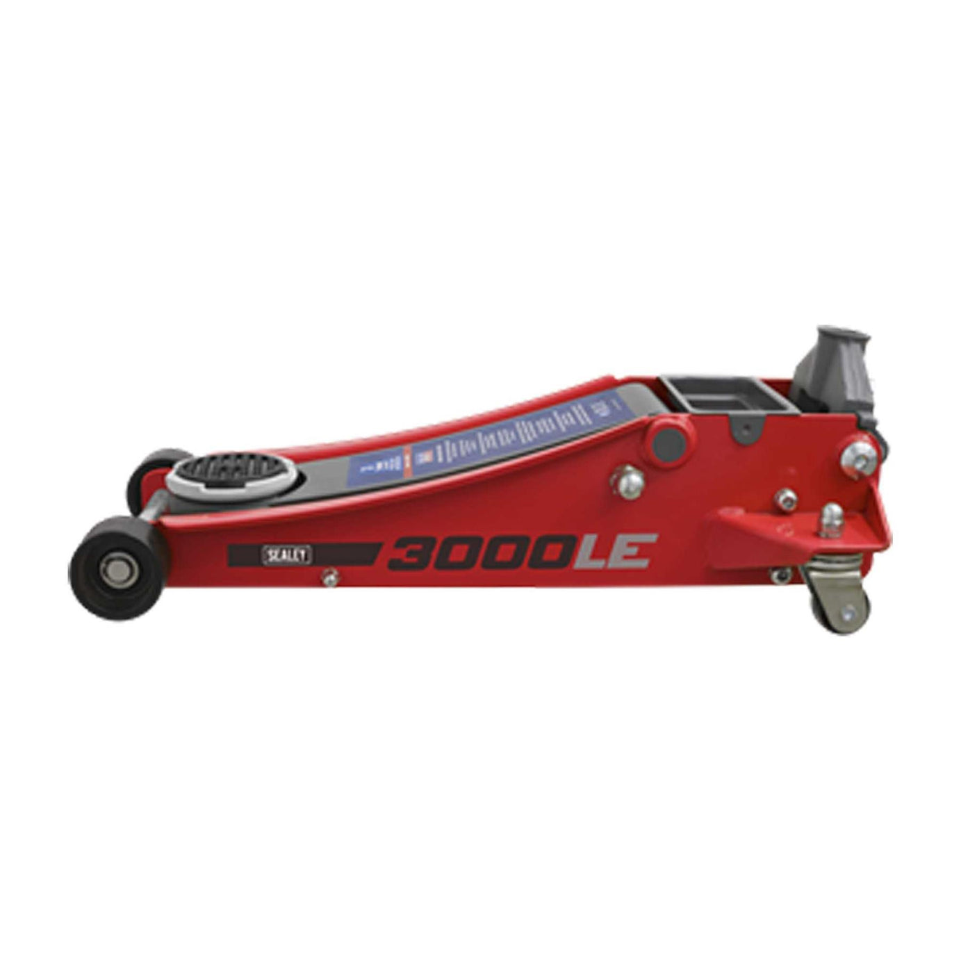 Sealey Trolley Jack 3tonne Low Profile Rocket Lift Red
