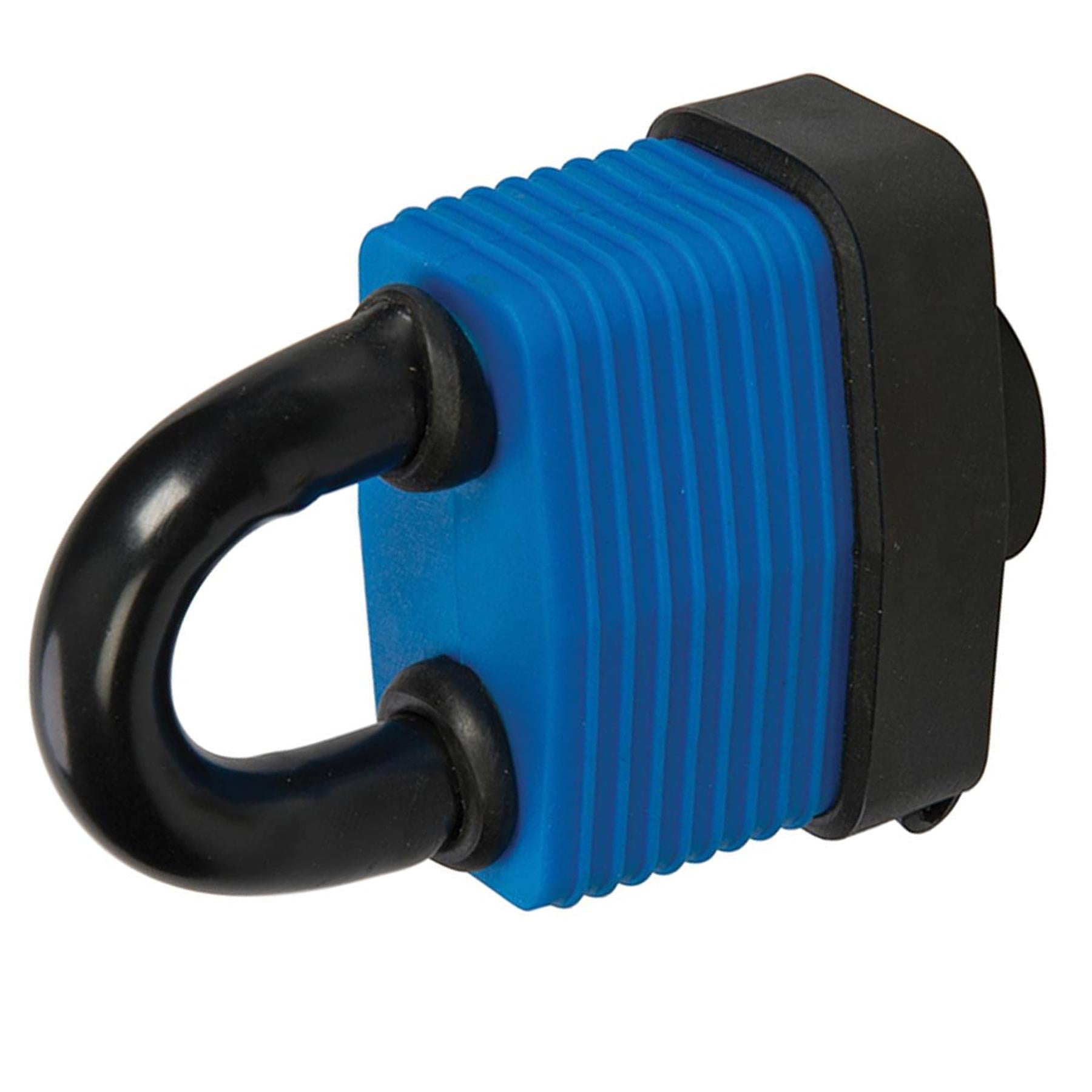 60mm Weather-Resistant Padlock Steel Body & Shackle With Rubber Coating