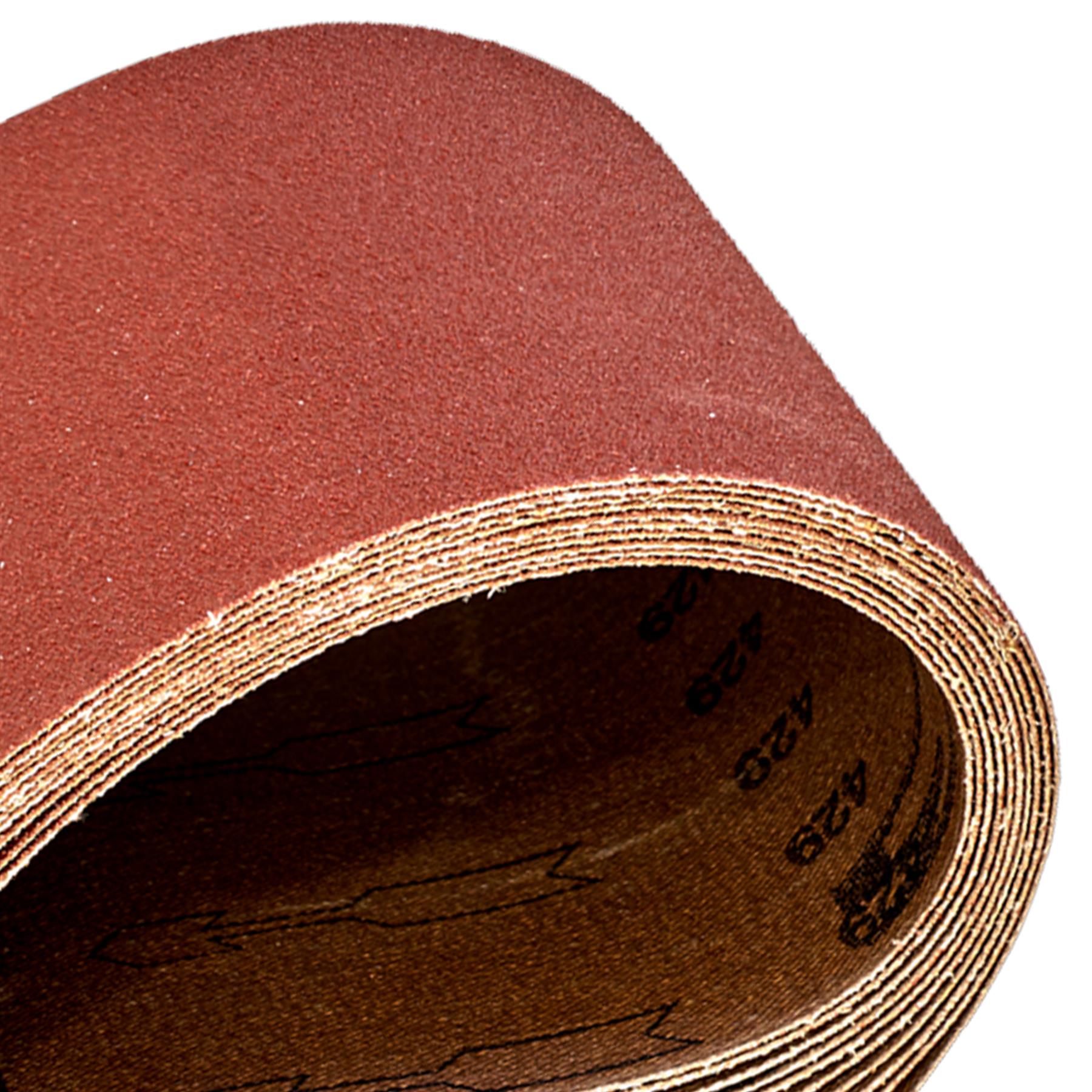 Sanding Belt 100 x 620mm 80Grit - Pack of 10.Aluminium oxide resin.Sealey