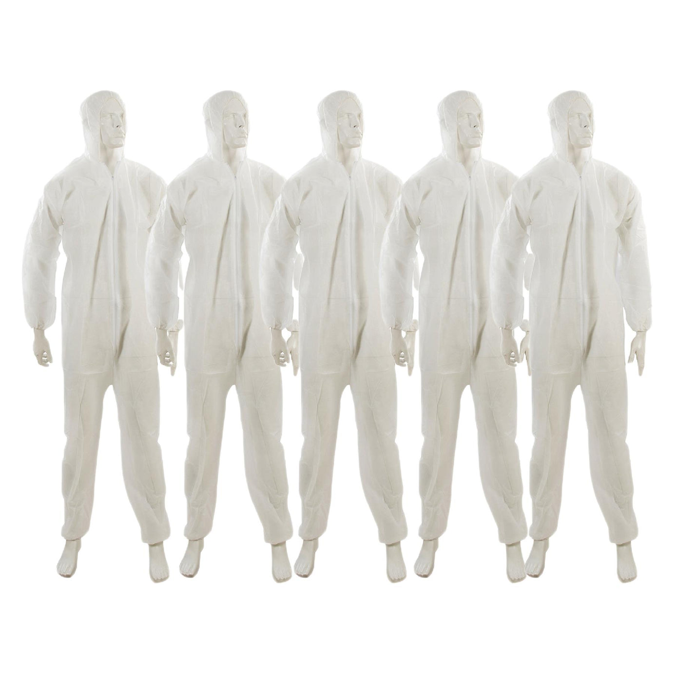 5 x Disposable Paper Suit