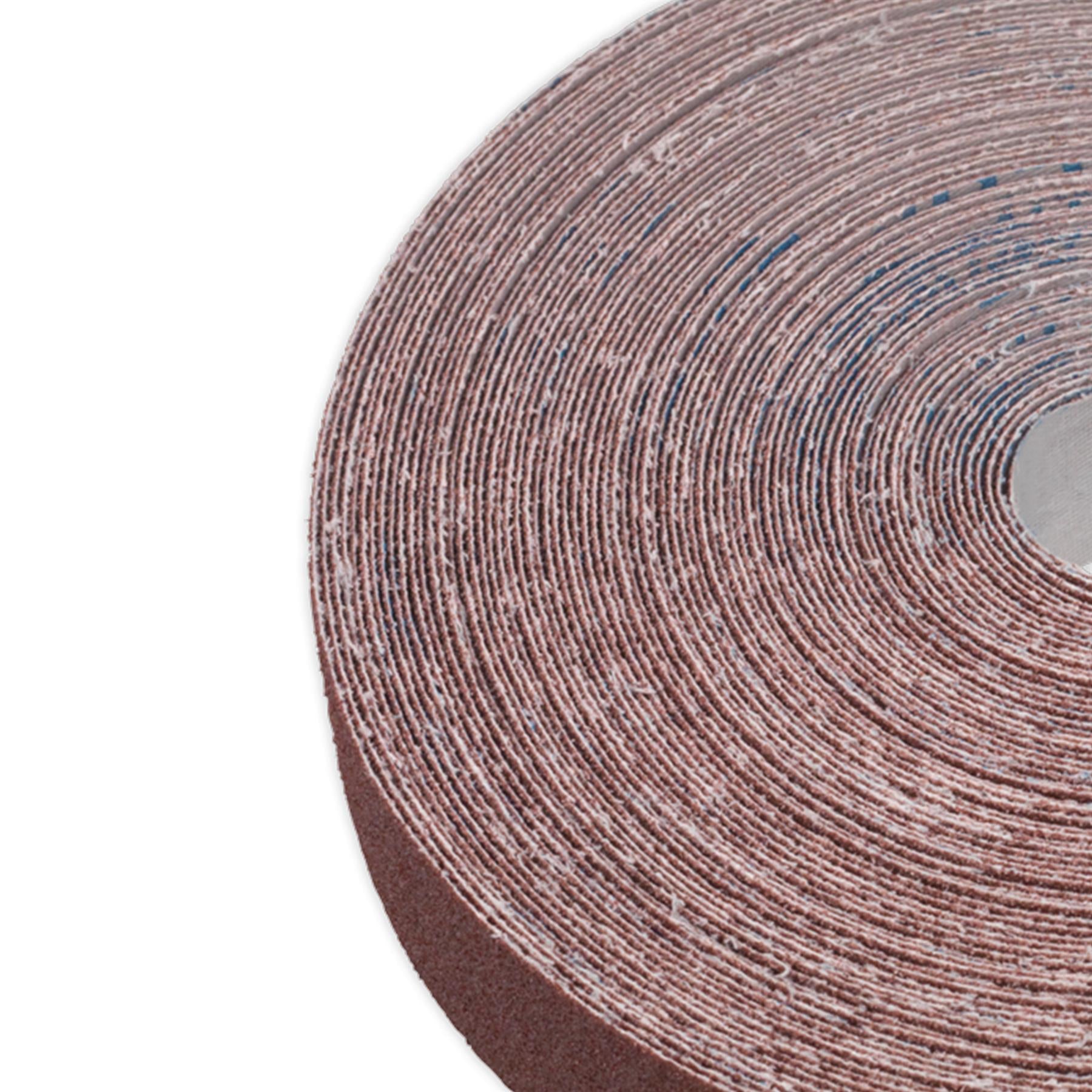 Sealey Emery Roll Brown 25mm x 50m 80Grit