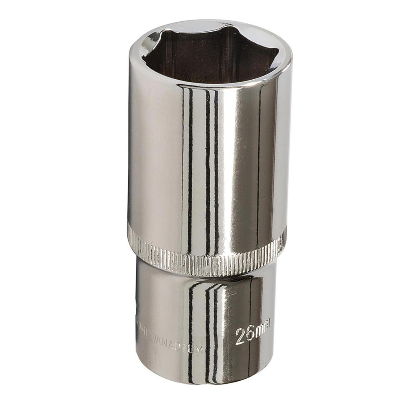 Quality Socket 1/2" Shallow Deep Drive Metric 26mm Long Hex Wrench
