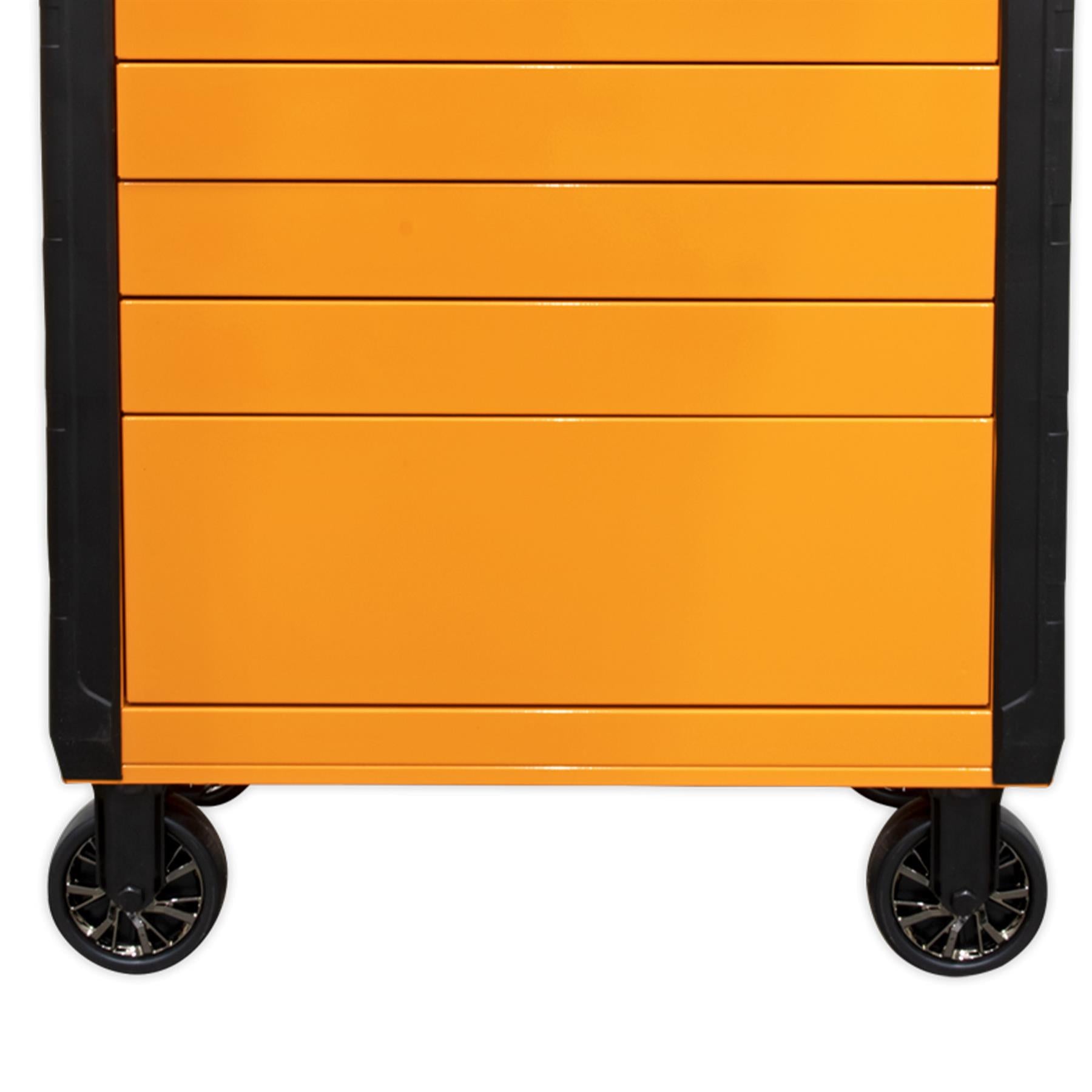 Sealey Rollcab 7 Drawer Push-To-Open Hi-Vis Orange APPD7O
