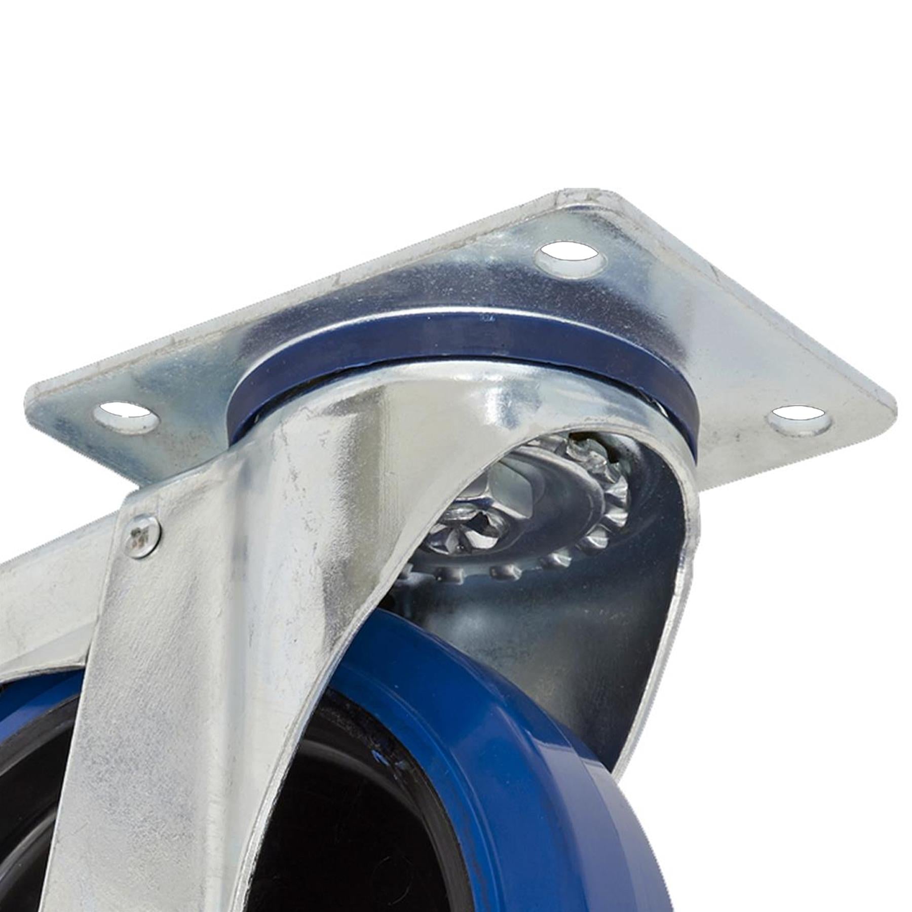 Sealey Heavy-Duty Elastic Swivel Castor Wheel With Total Lock 100m