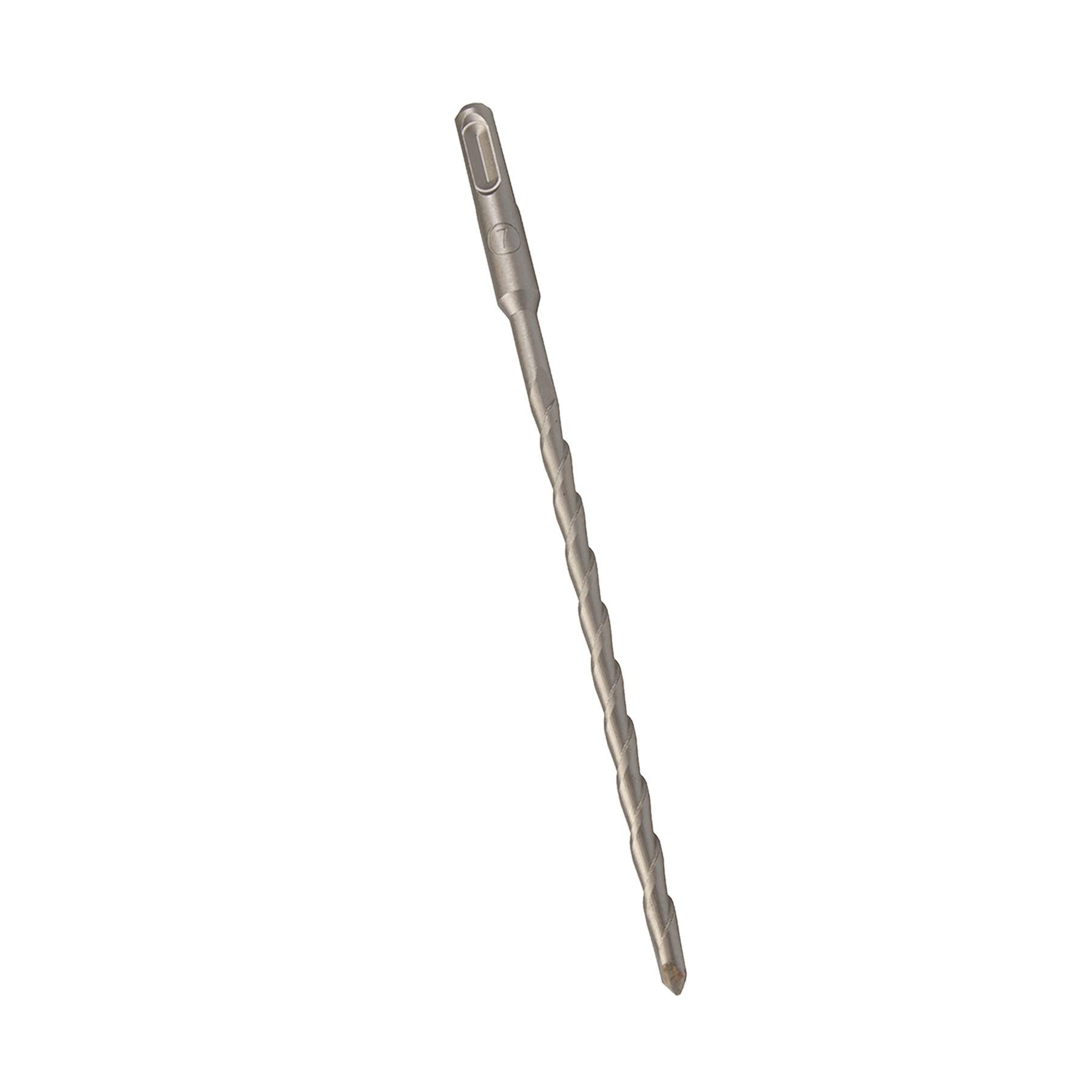 SDS+ PLUS MASONRY DRILL BIT 7 x 210mm, TUNGSTEN CARBIDE TIP, FOR STONE CONCRETE BRICK