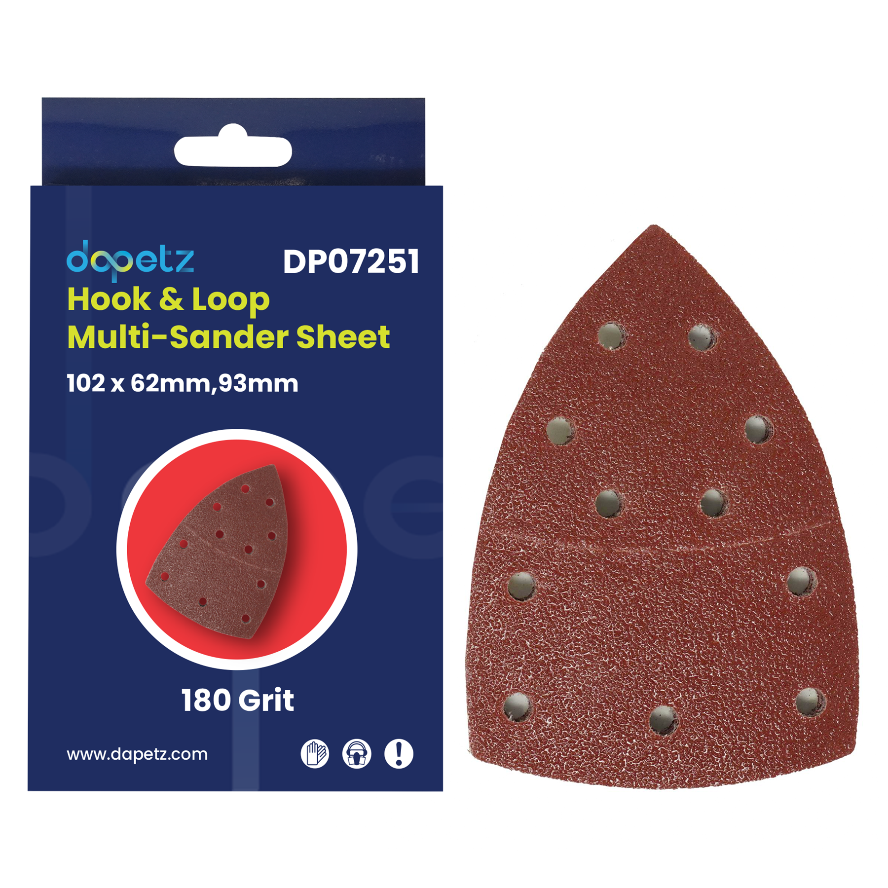 40-180 Grits Mouse Sanding Sheets Hook and Loop Sander Pads 11-Holes Sand Paper 50PC
