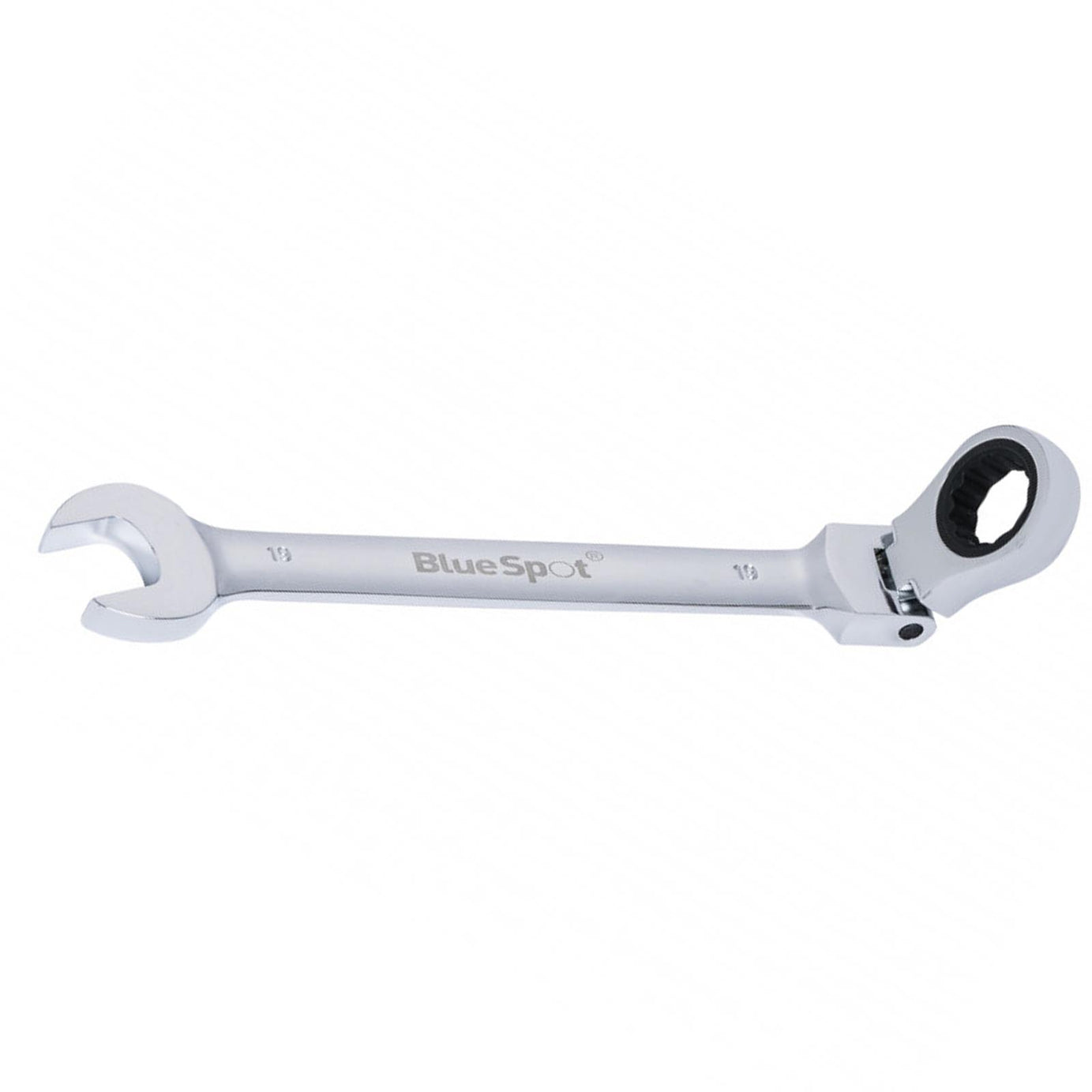 BlueSpot Ratchet Spanner Combination Flexible Head Wrench Metric 19mm