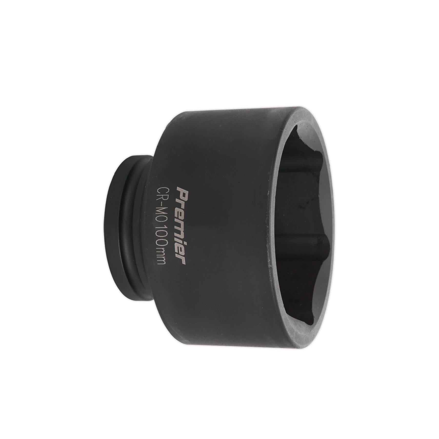 Sealey Impact Socket 100mm 1"Sq Drive Chrome Molybdenum Lifetime Guarantee