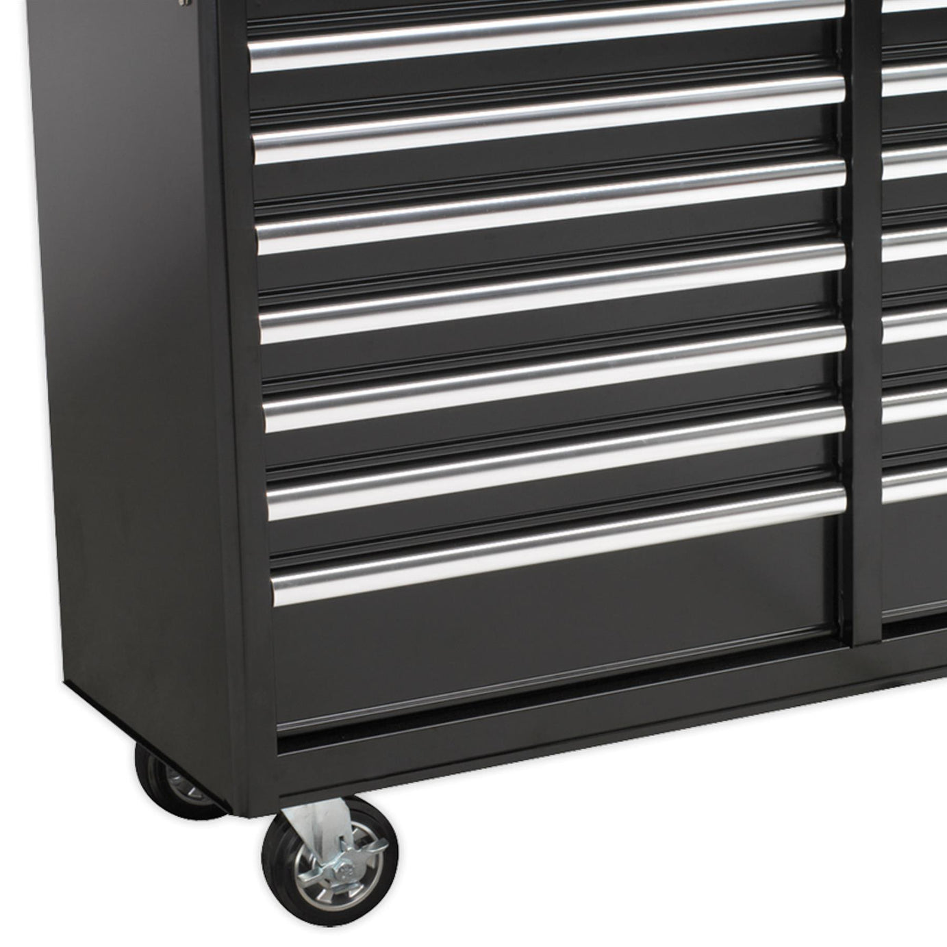 Sealey Rollcab 16 Drawer Ball Bearing Slides Heavy-Duty - Black