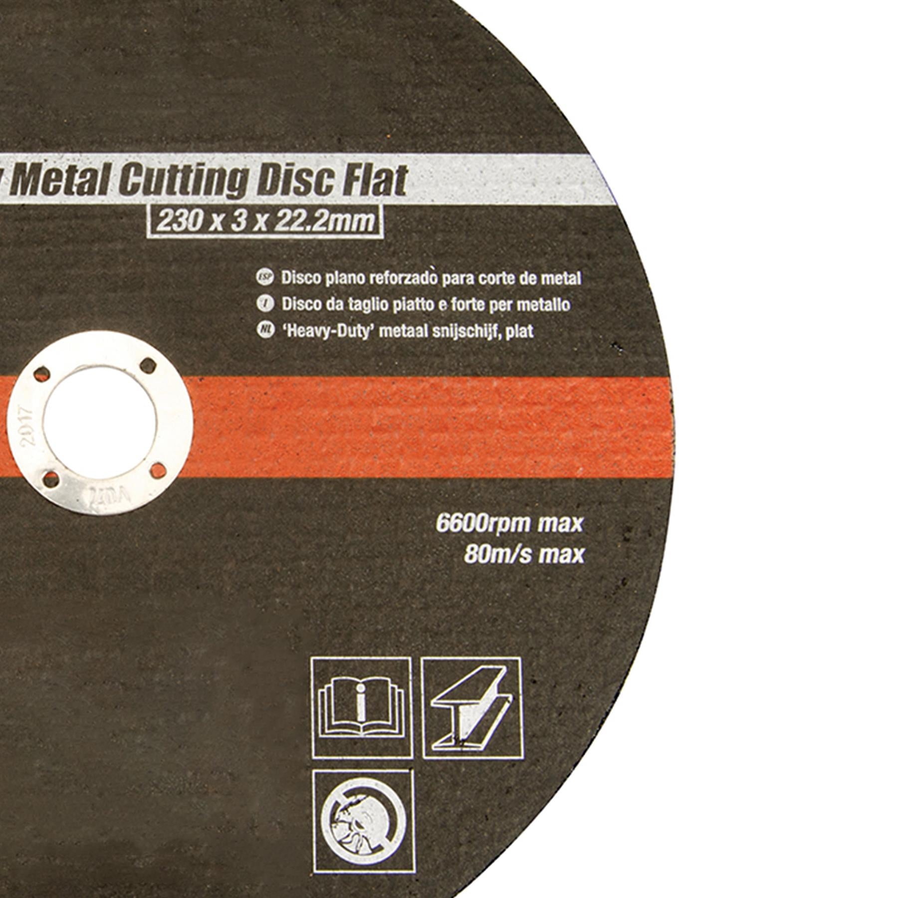 Heavy Duty Metal Slitting Cutting Disc Flat 230 X 3 X 22.23mm Premium Quality