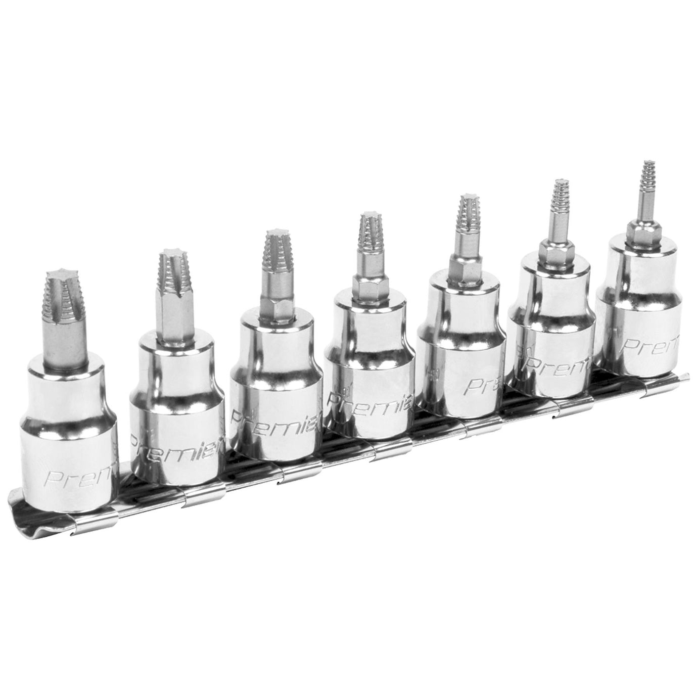 Sealey TRX-Star* Socket Bit Set Lock-On 7pc 3/8"Sq Drive