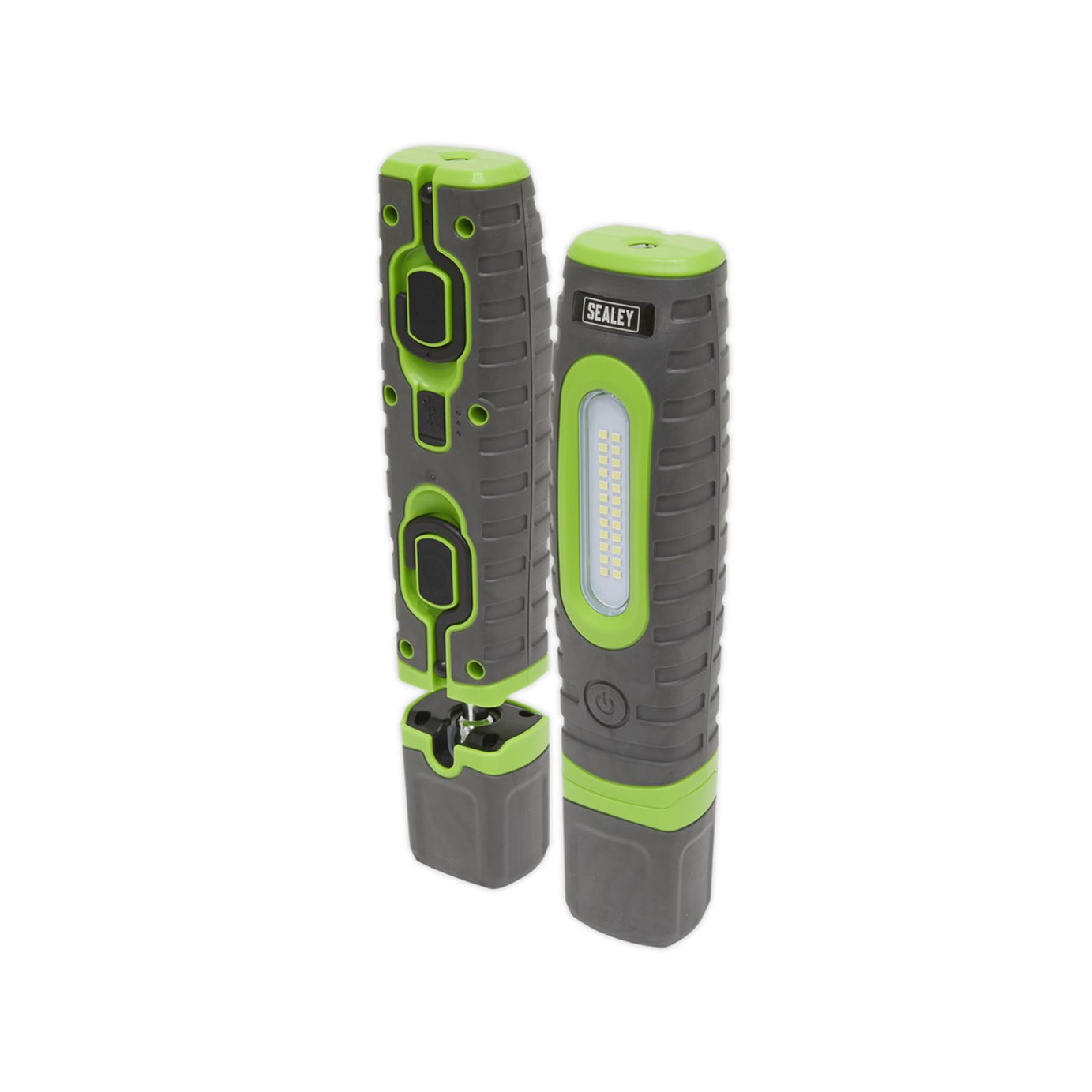 Sealey R/Charge 360 Insp Light 24 SMD & 3W LED Green 2 x Li-ion