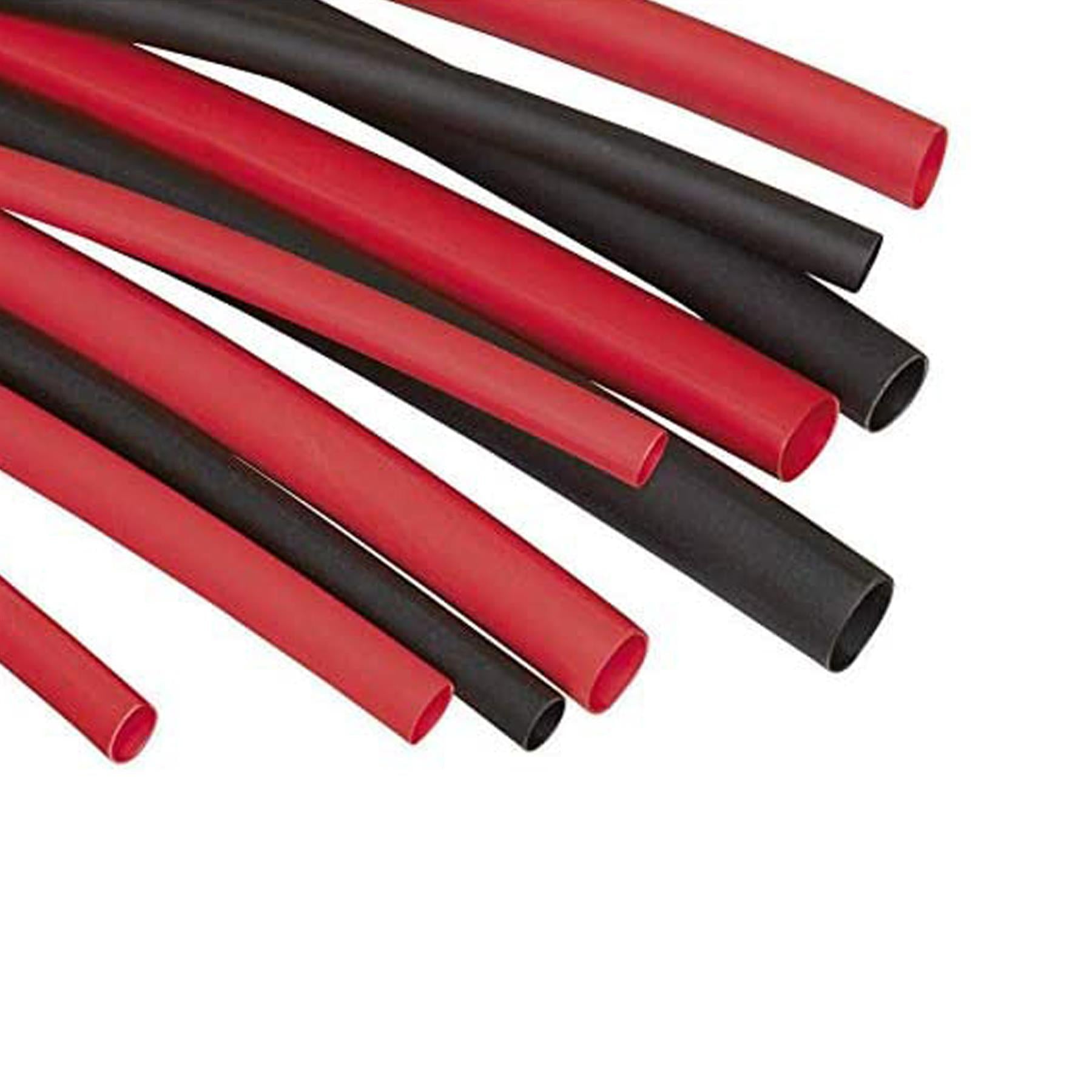 Sealey Heat Shrink Tubing Assortment 180pc 50 & 100mm Black & Red