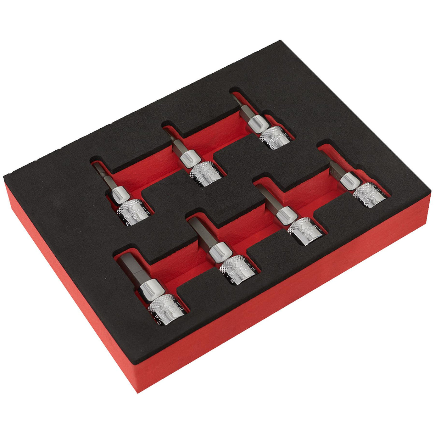 Sealey Hex Socket Bit Set 7pc 3/8"Sq Drive Imperial