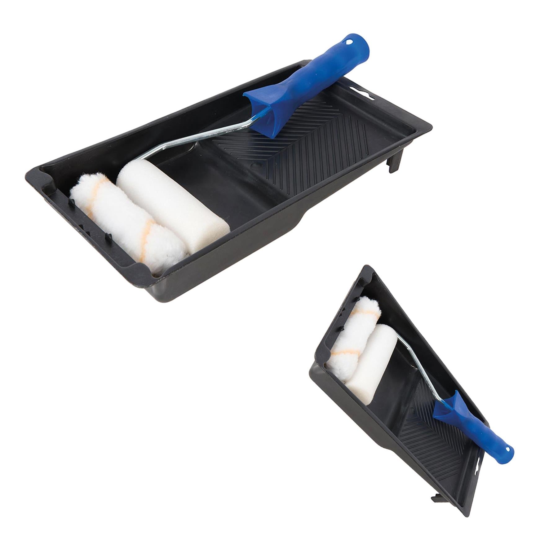 Mini Roller & Tray 100mm Gloss,Varnish Emulsions Detailed Work Decorating DIY