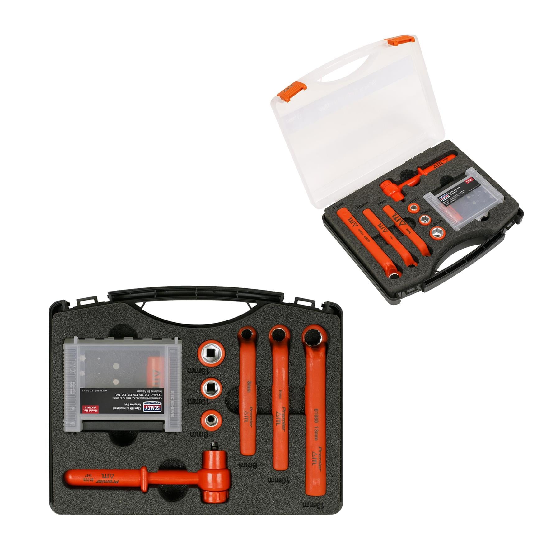 Sealey Hybrid & Electric Vehicle Battery Tool Kit 19pc Chrome Vanadium Steel Sockets